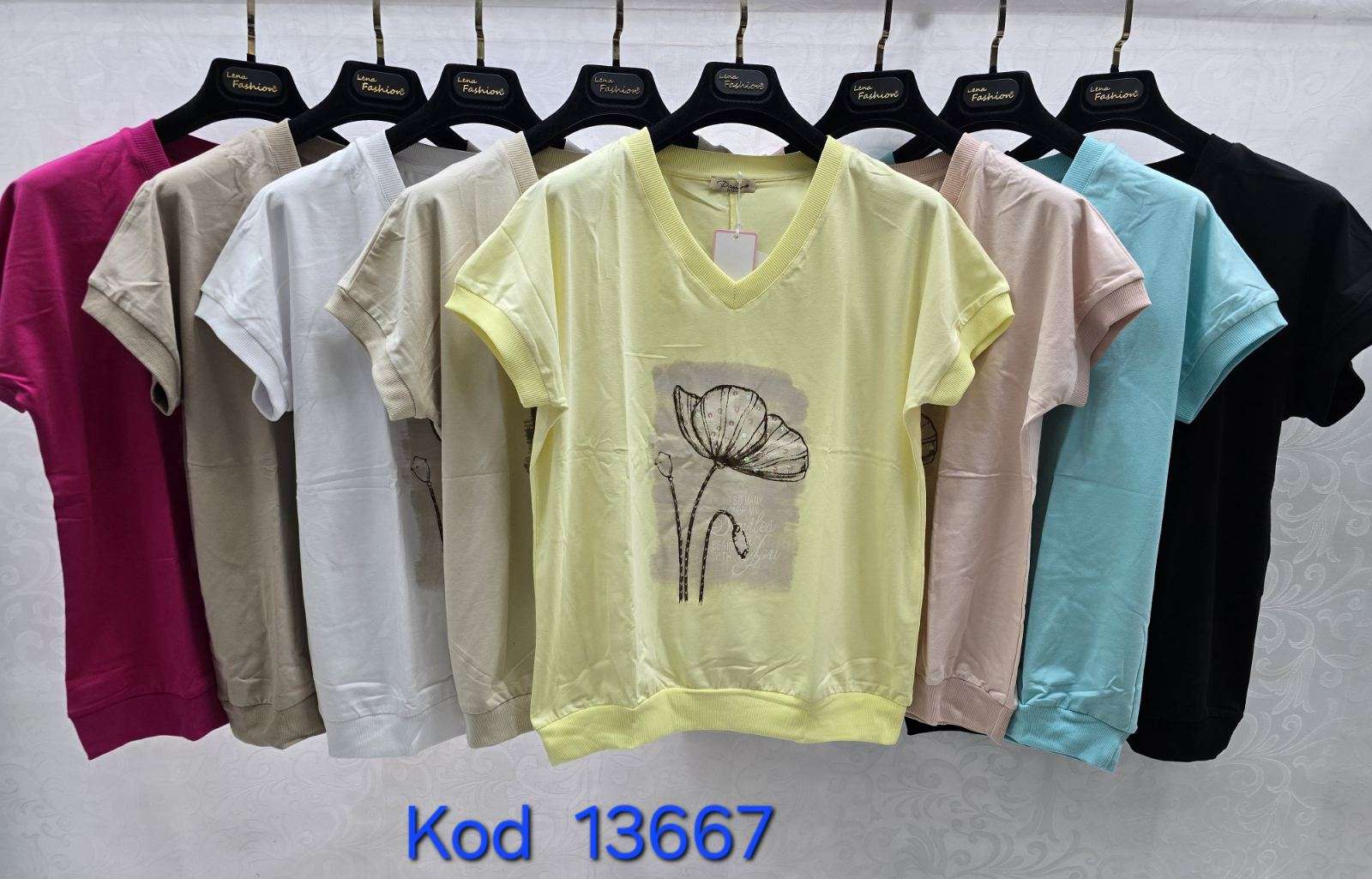 Bluzki  Damskie TURECKA , Size uni, paczka 12szt ,mix kolor