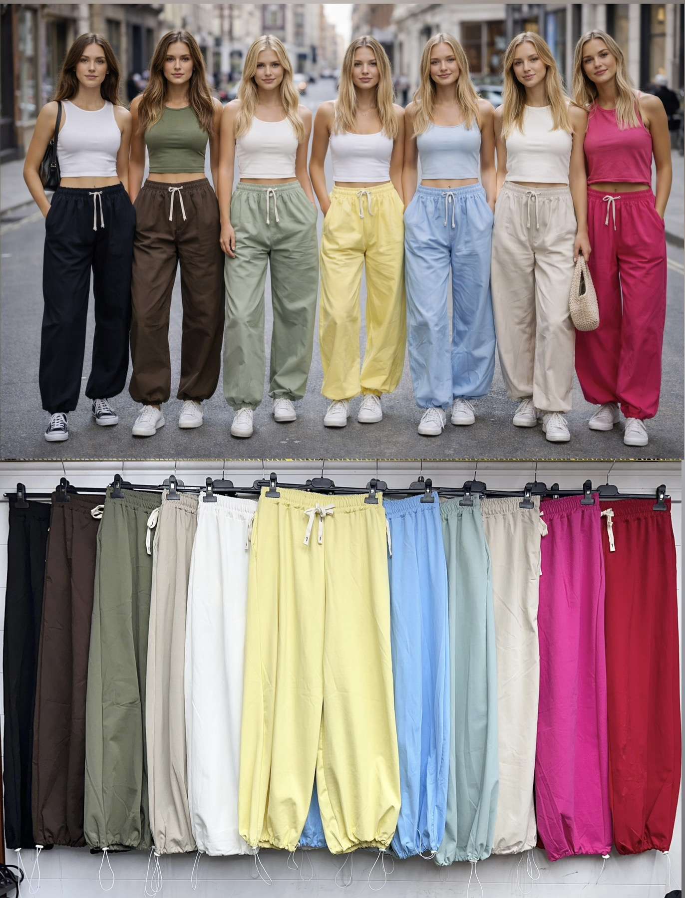 Spodnie  Damskie TURECKA , Size uni, paczka  6szt ,mix kolor