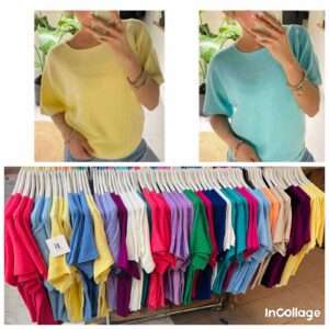 Swetry Damskie  WŁOSKA  , Size uni, paczka  6szt ,mix kolor