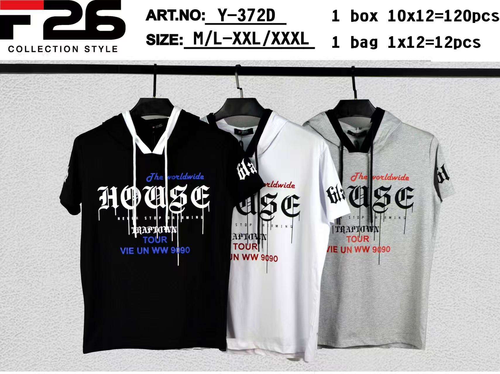 Bluzki MĘSKA , Size m/l-2/3xl, paczka  12szt ,mix kolor