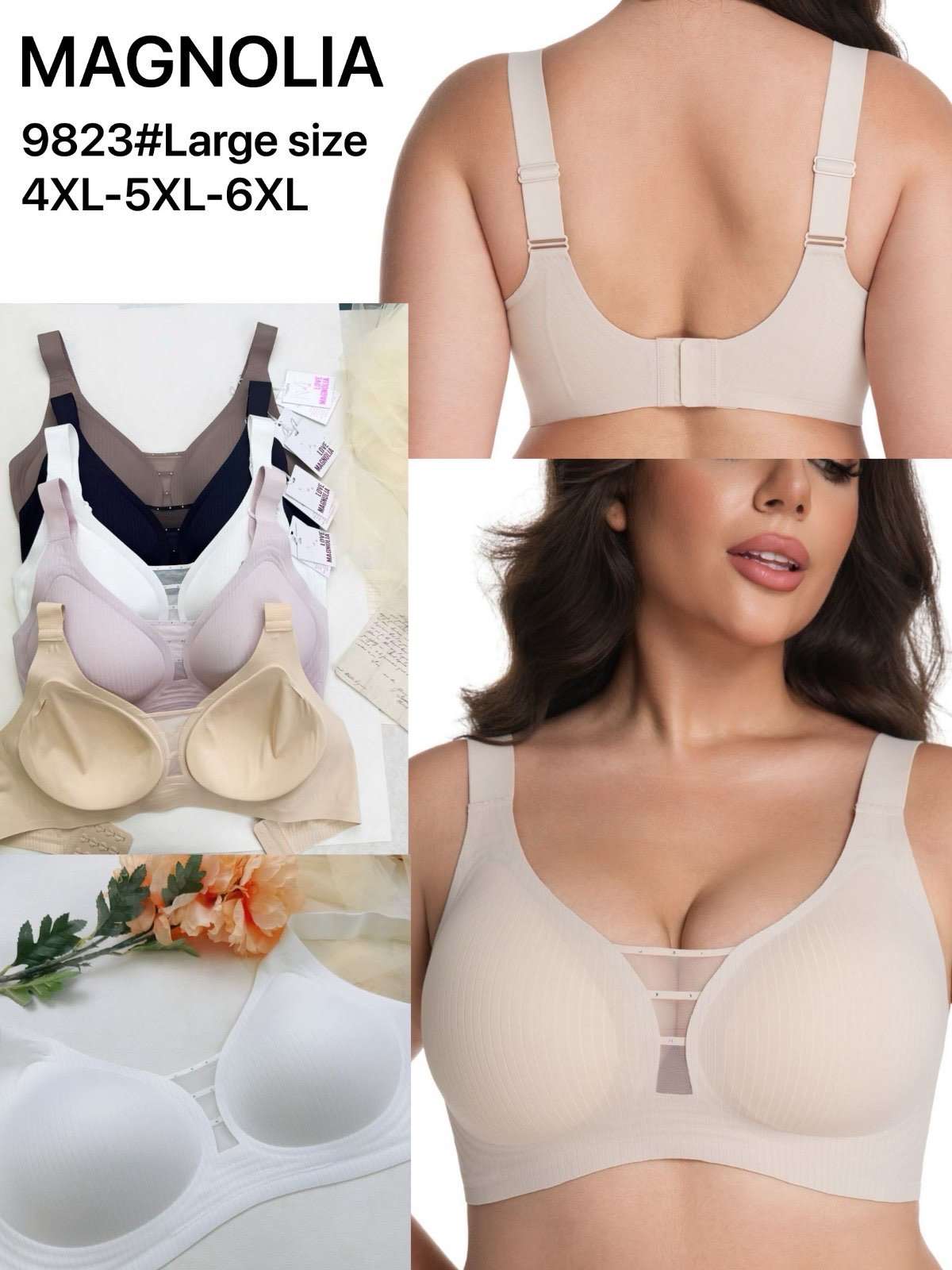 Biustonosz damskie,size 4-6xl, paczka 24szt ,mix kolor