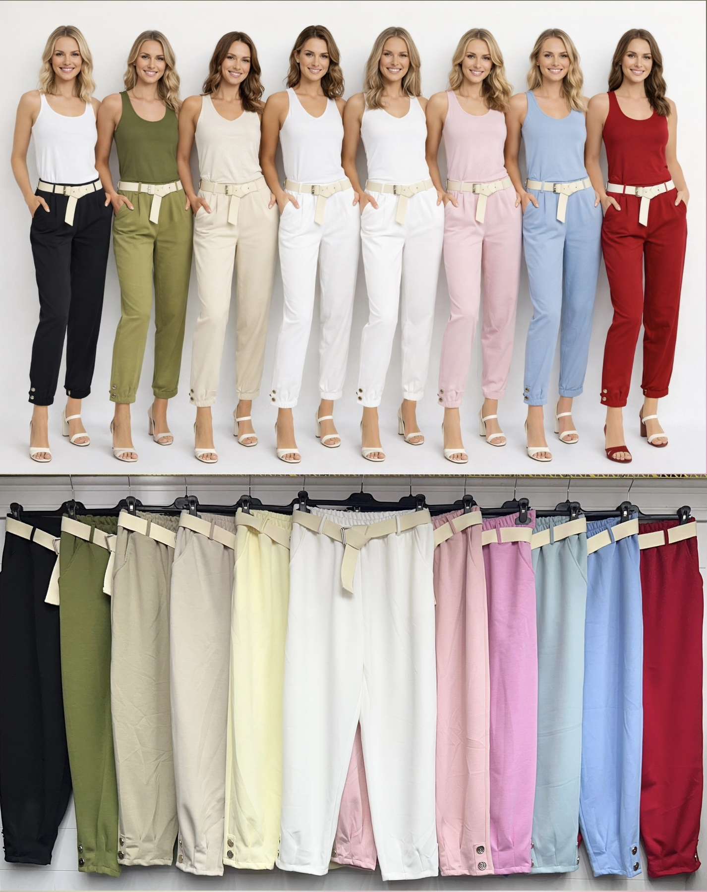 Spodnie  Damskie TURECKA , Size uni, paczka  6szt ,mix kolor