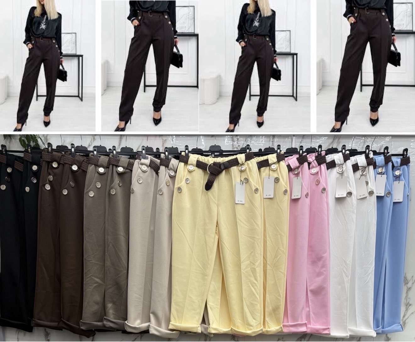 Spodnie Damskie  , Size uni, paczka  6szt ,mix kolor