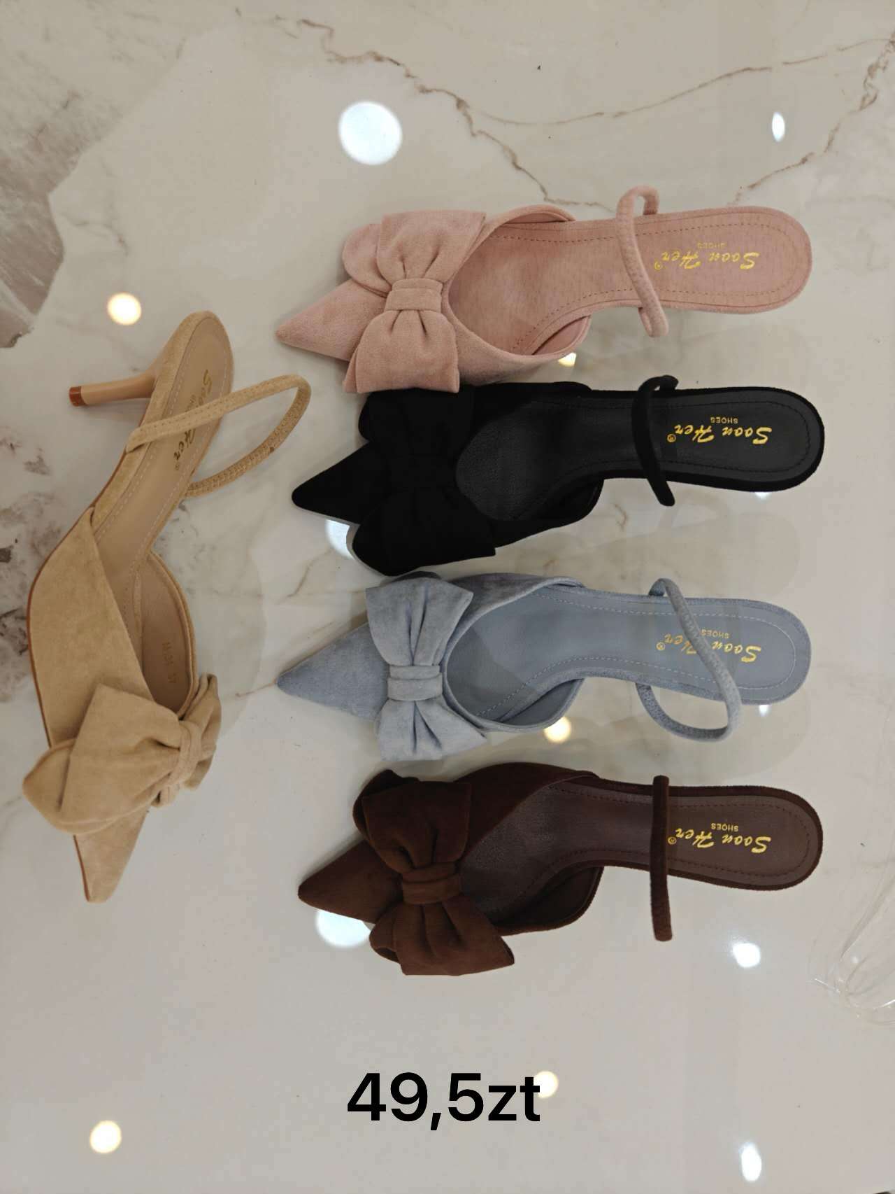 Buty Sandały na Obcasie Damskie (36-41, 12par)