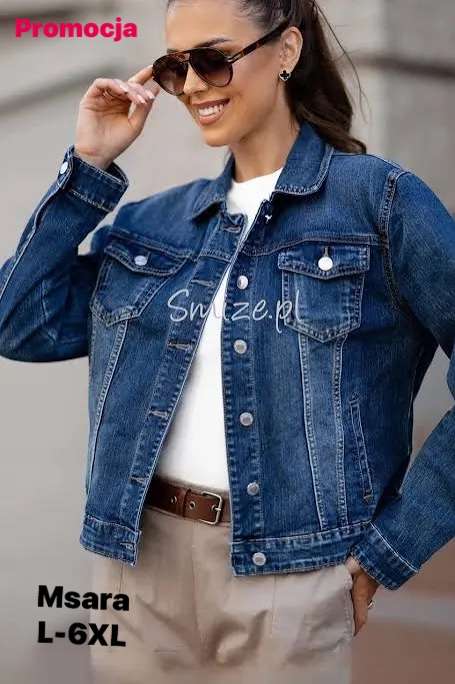 Kurtki Jeansowe damskie, Size l-6xl, paczka  10szt ,1kolor