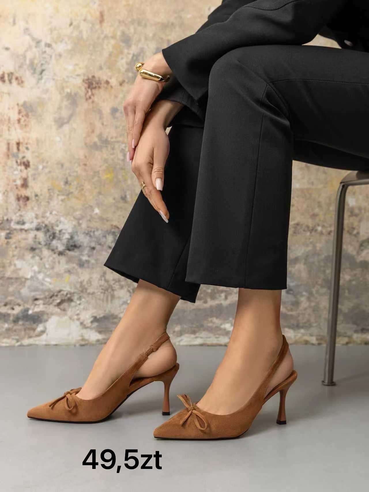 Buty Sandały na Obcasie Damskie (36-41, 12par)