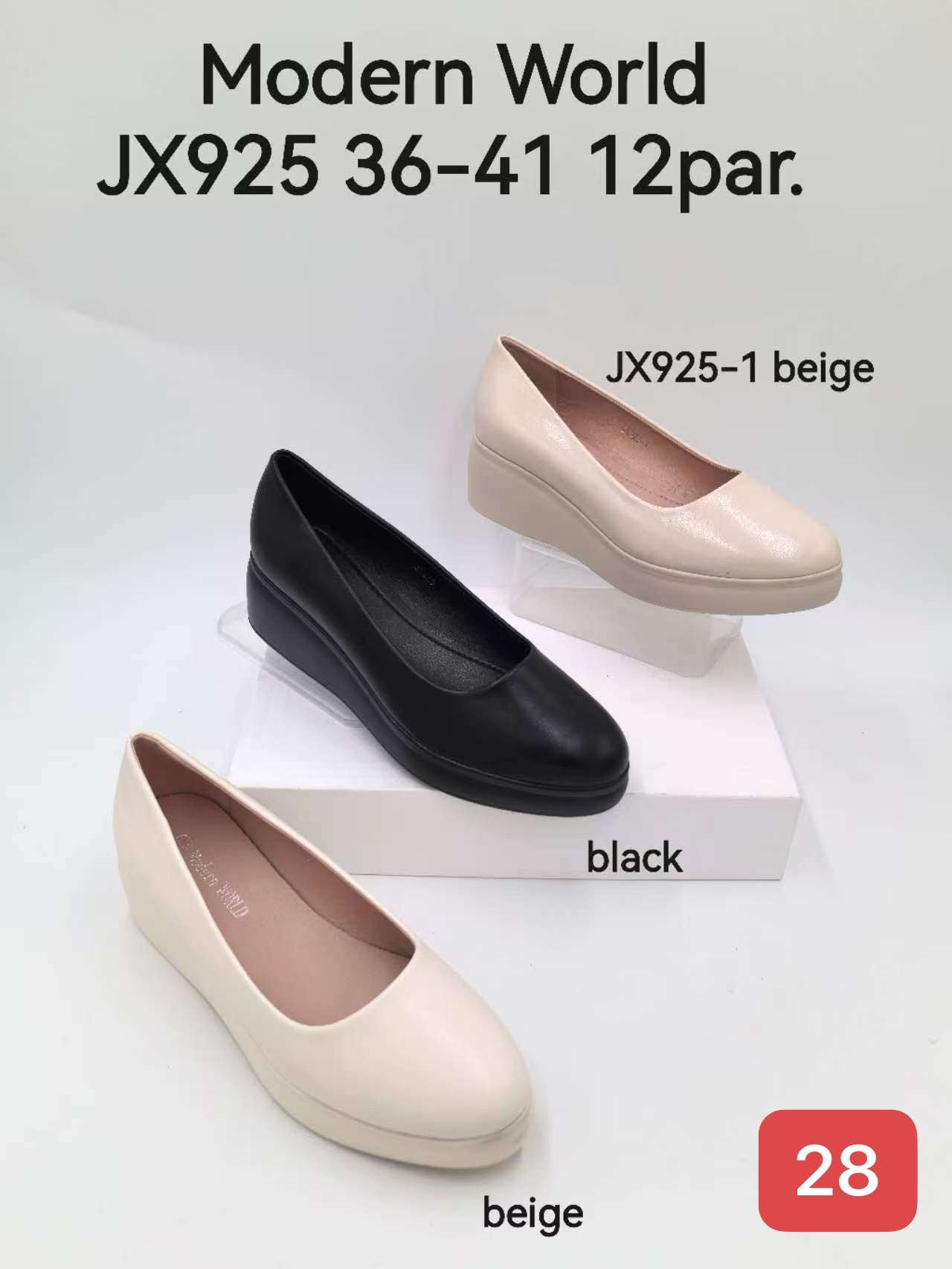 Baleriny Damskie (36-41, 12par)