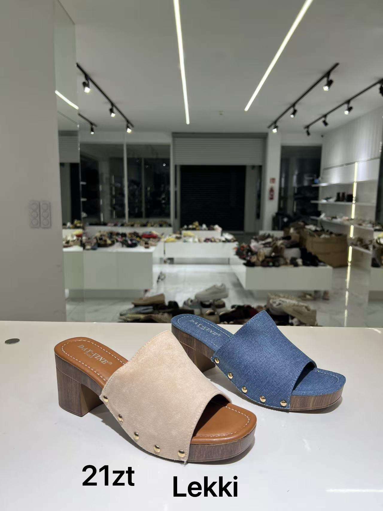 Klapki na Koturnie Damskie (36-41, 12par)