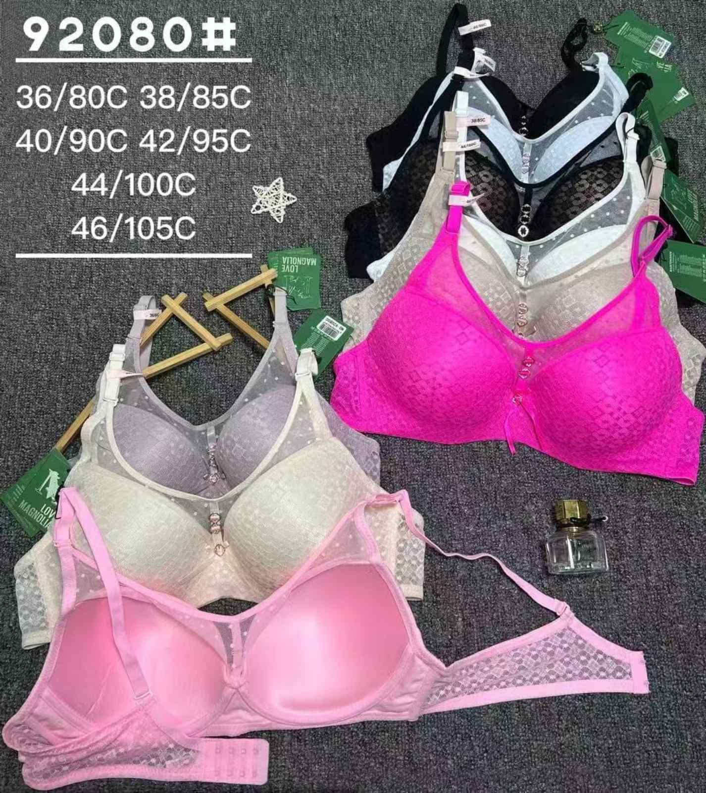 Biustonosz damskie, Miska C 36-46, paczka 12szt ,1kolor