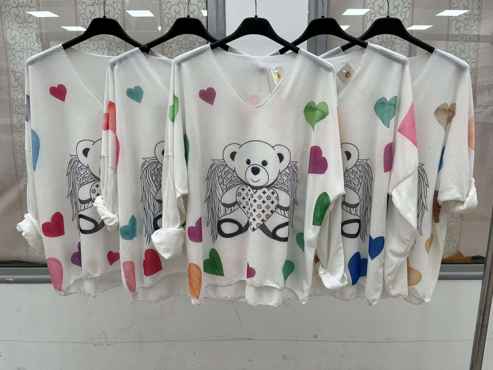 Bluzki  Damskie wloska  , Size uni, paczka  6szt ,mix kolor