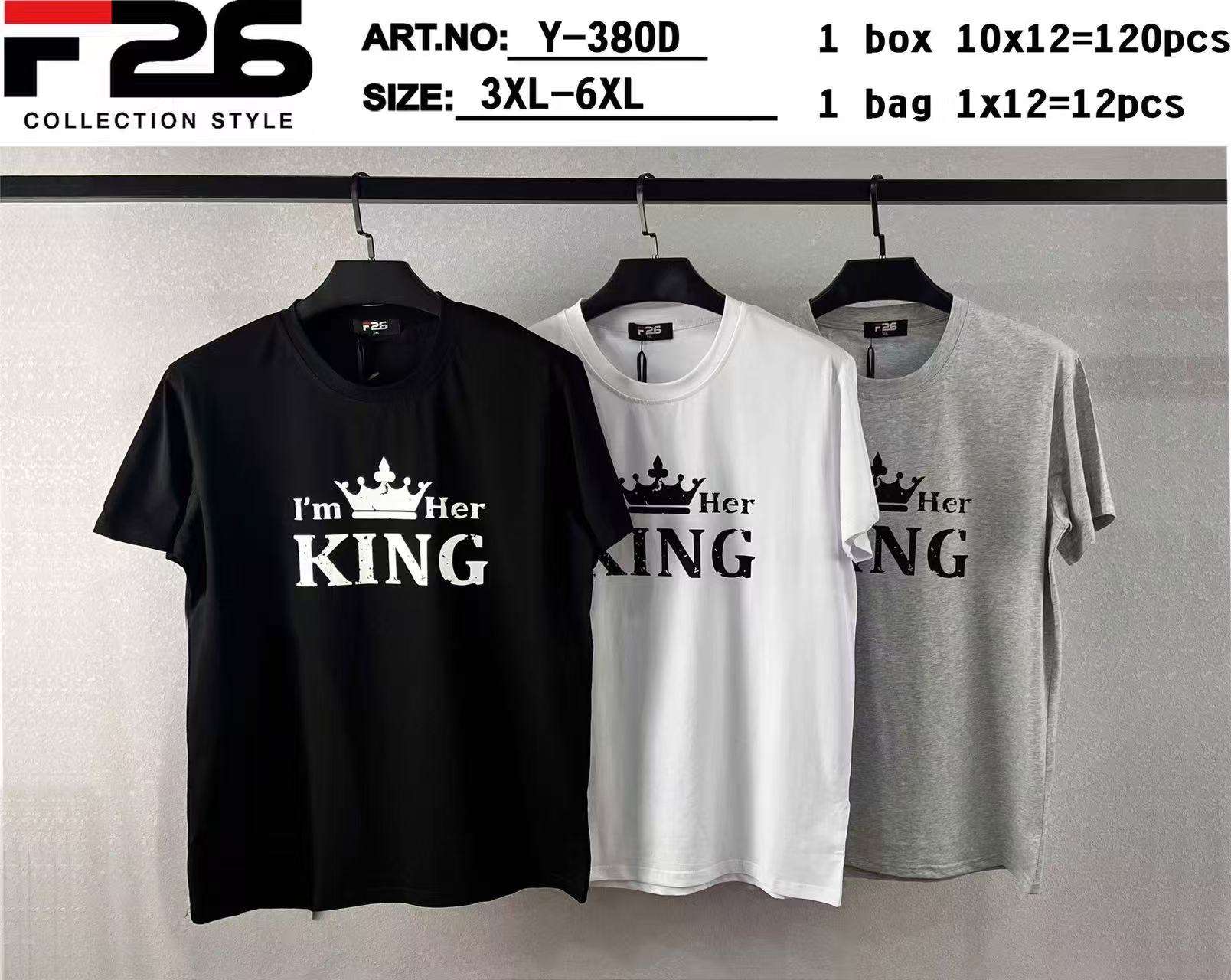 Bluzki MĘSKA , Size 3-6xl, paczka  12szt ,mix kolor