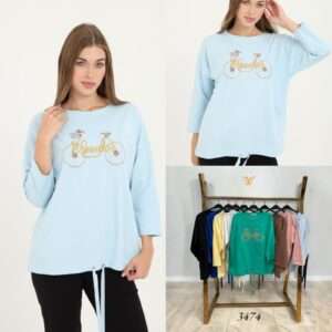 Bluzki damskie, Size s/m-l/xl, paczka  10szt ,mix kolor