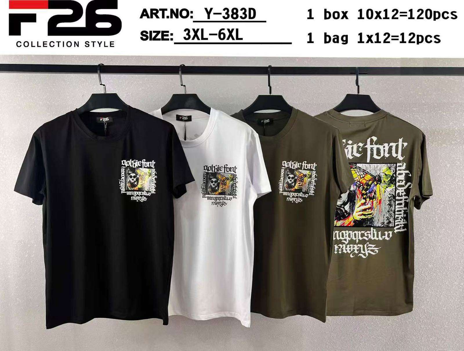 Bluzki MĘSKA , Size 3-6xl, paczka  12szt ,mix kolor