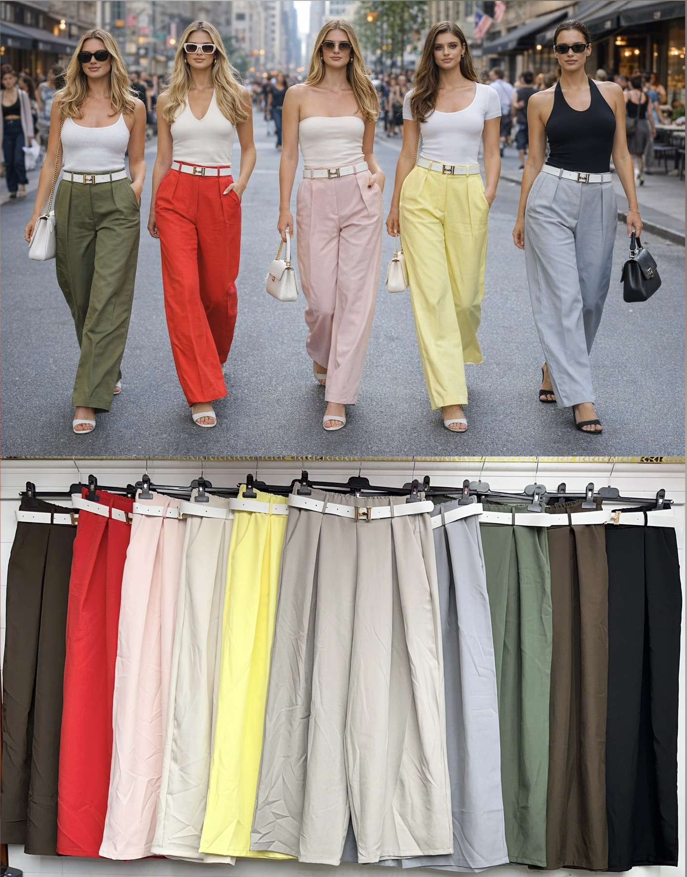 Spodnie  Damskie TURECKA , Size uni, paczka  6szt ,mix kolor