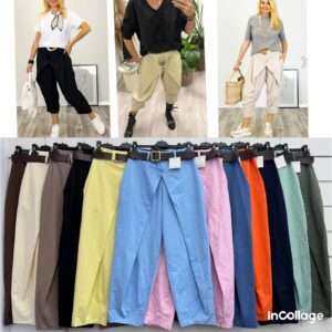 Spodnie Damskie  WŁOSKA  , Size uni, paczka  6szt ,mix kolor