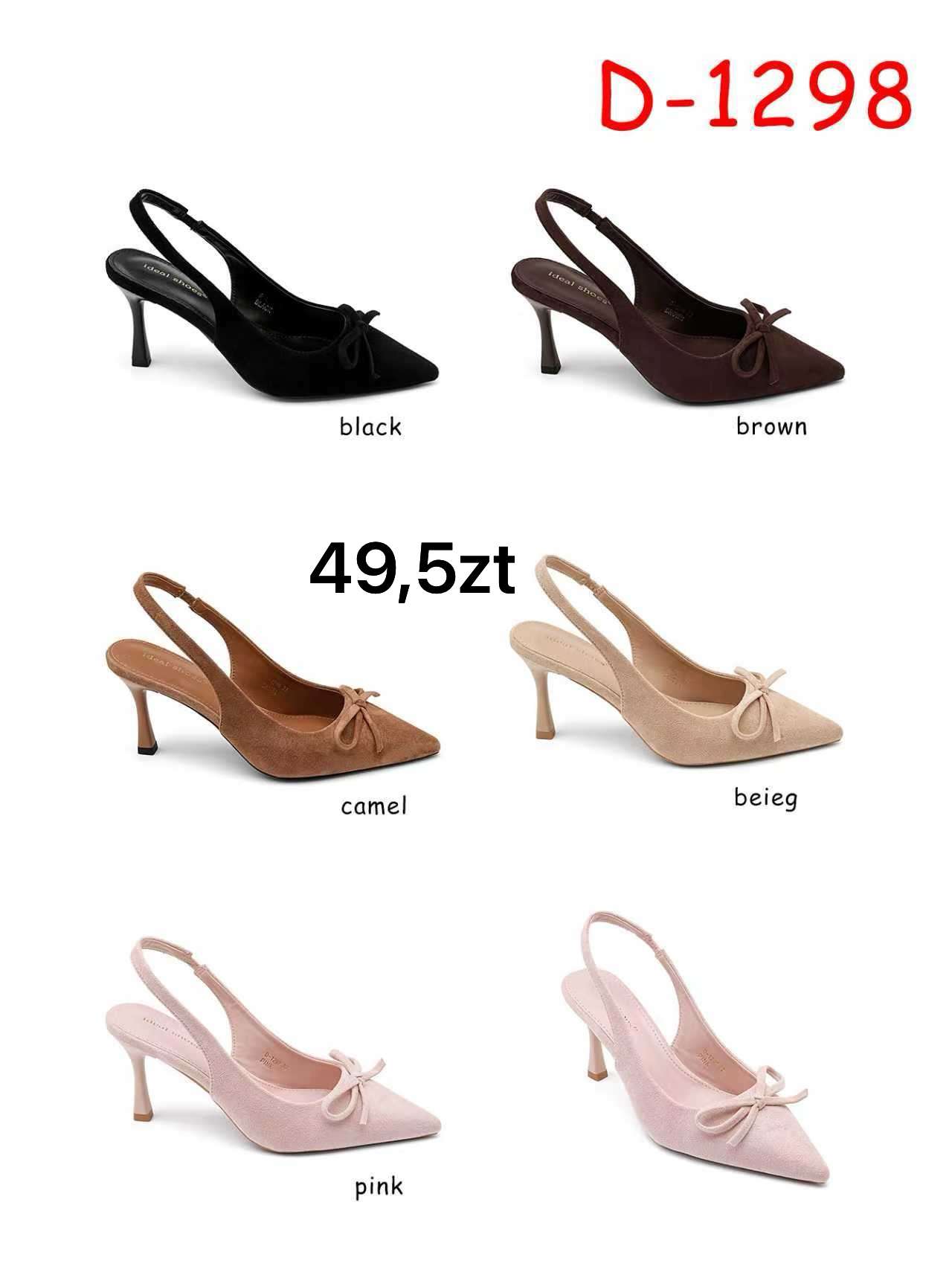 Buty Sandały na Obcasie Damskie (36-41, 12par)