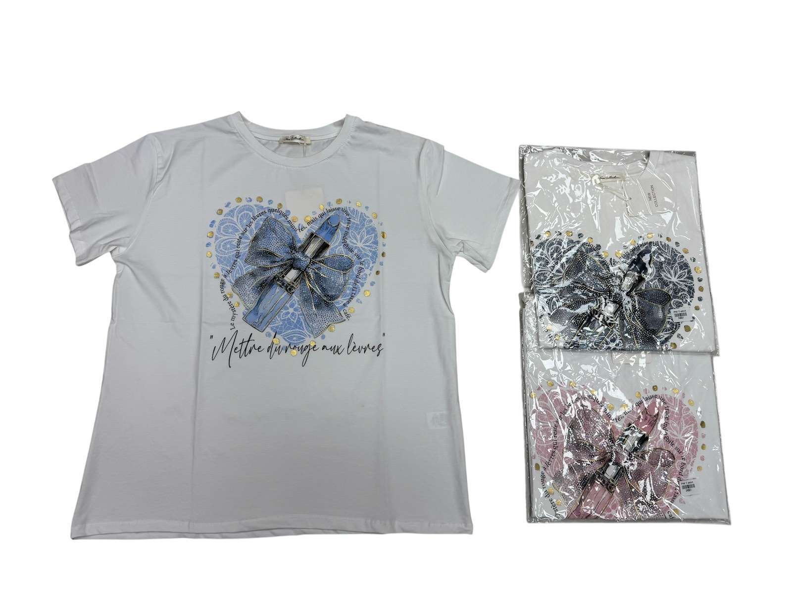 Bluzki Damskie  WŁOSKA  , Size uni, paczka  6szt ,mix kolor