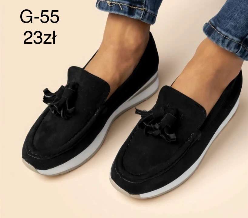 Buty  Mokasyny DAMSKIE (36-41, 12par)