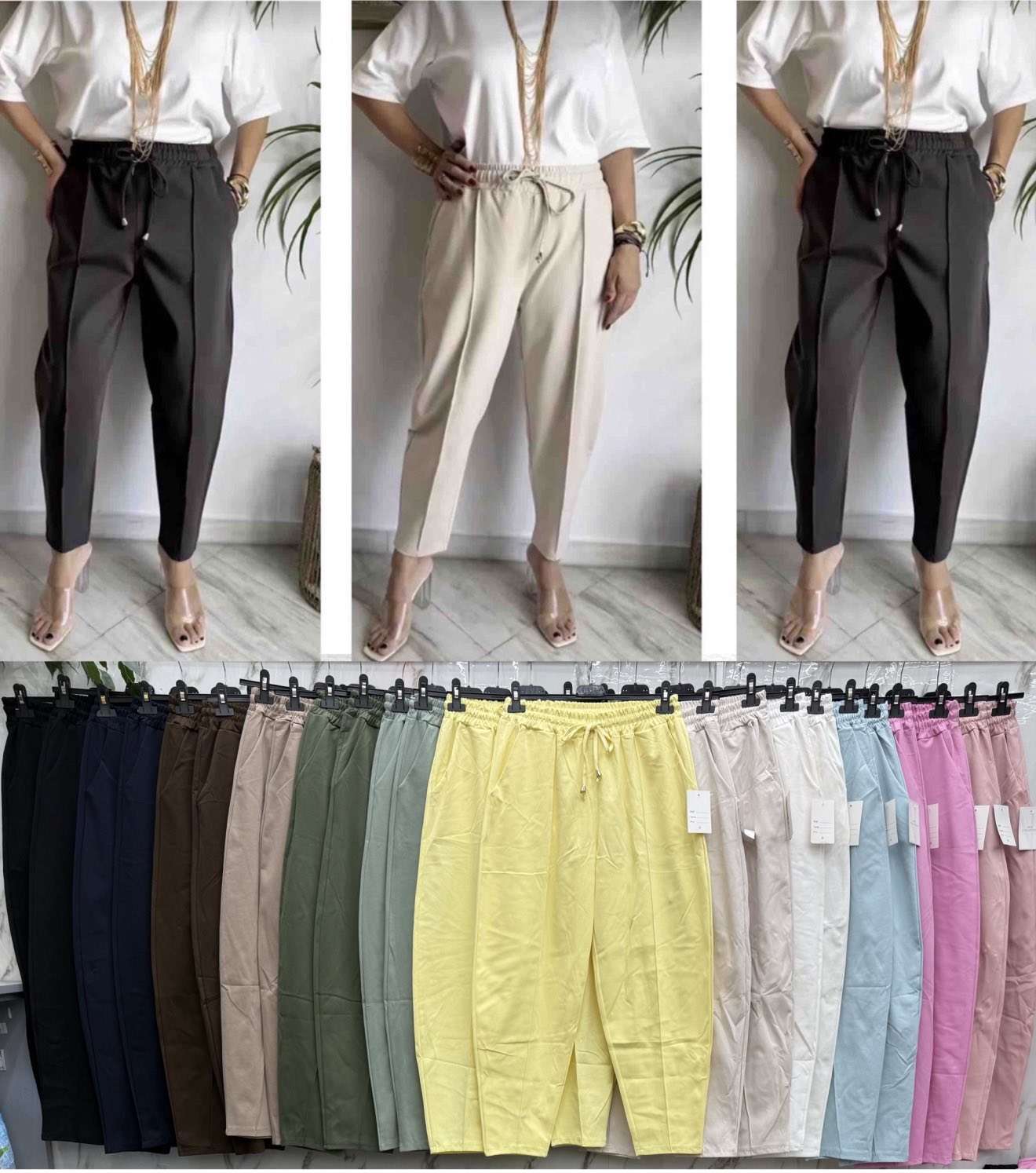 Spodnie Damskie  , Size uni, paczka  6szt ,mix kolor