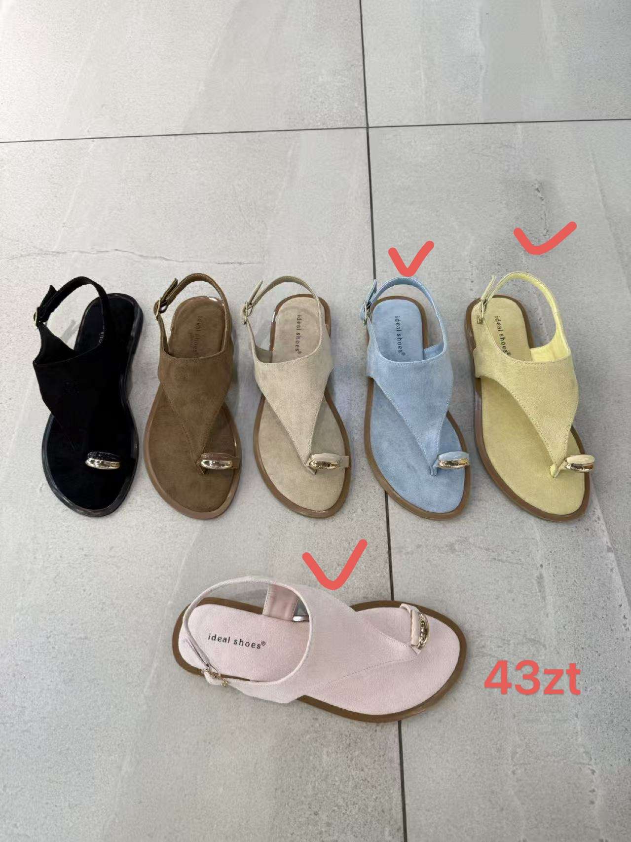 Sandały DAMSKIE (36-41, 12par)