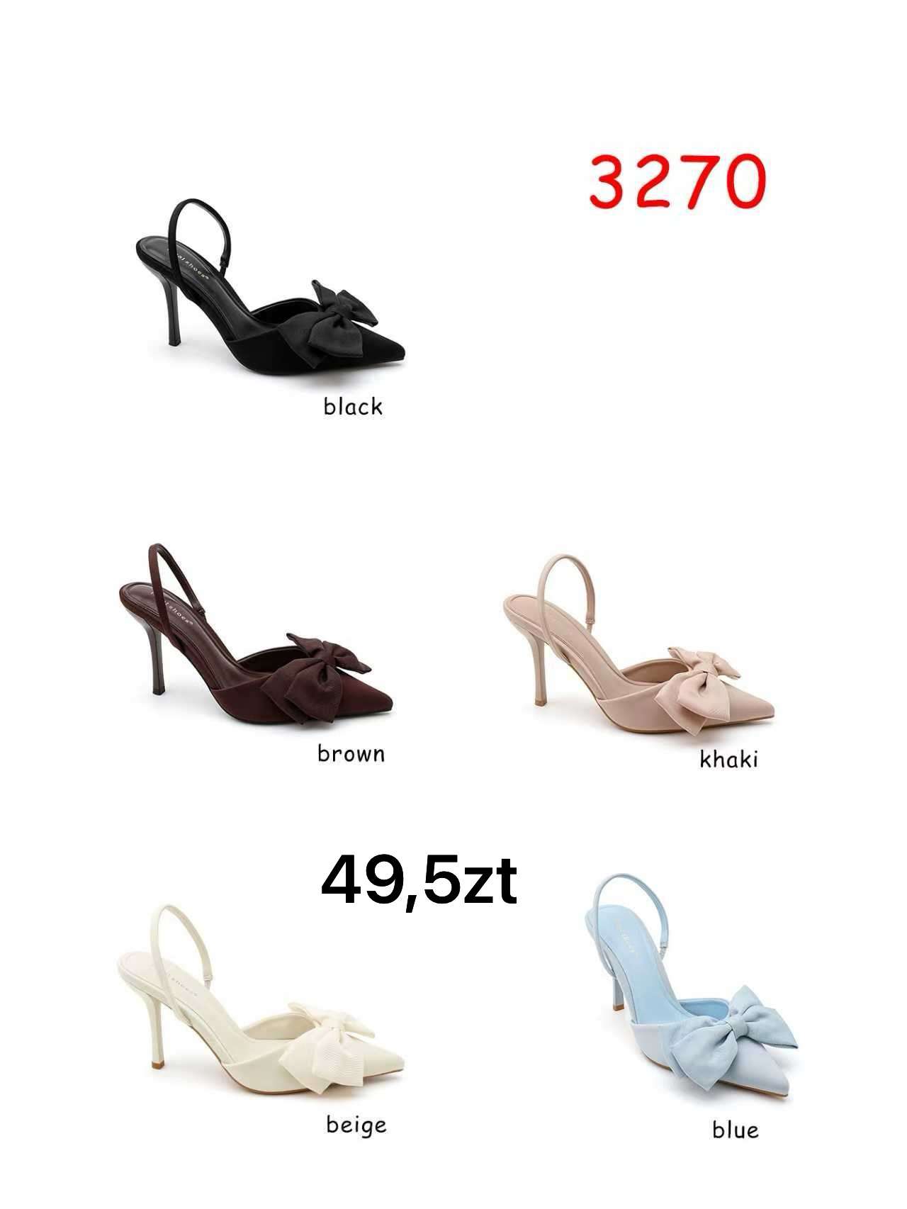 Sandały na Obcasie Damskie (36-41, 12par)