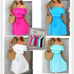 Sukienki damskie,size m-xl, paczka 12szt ,mix kolor