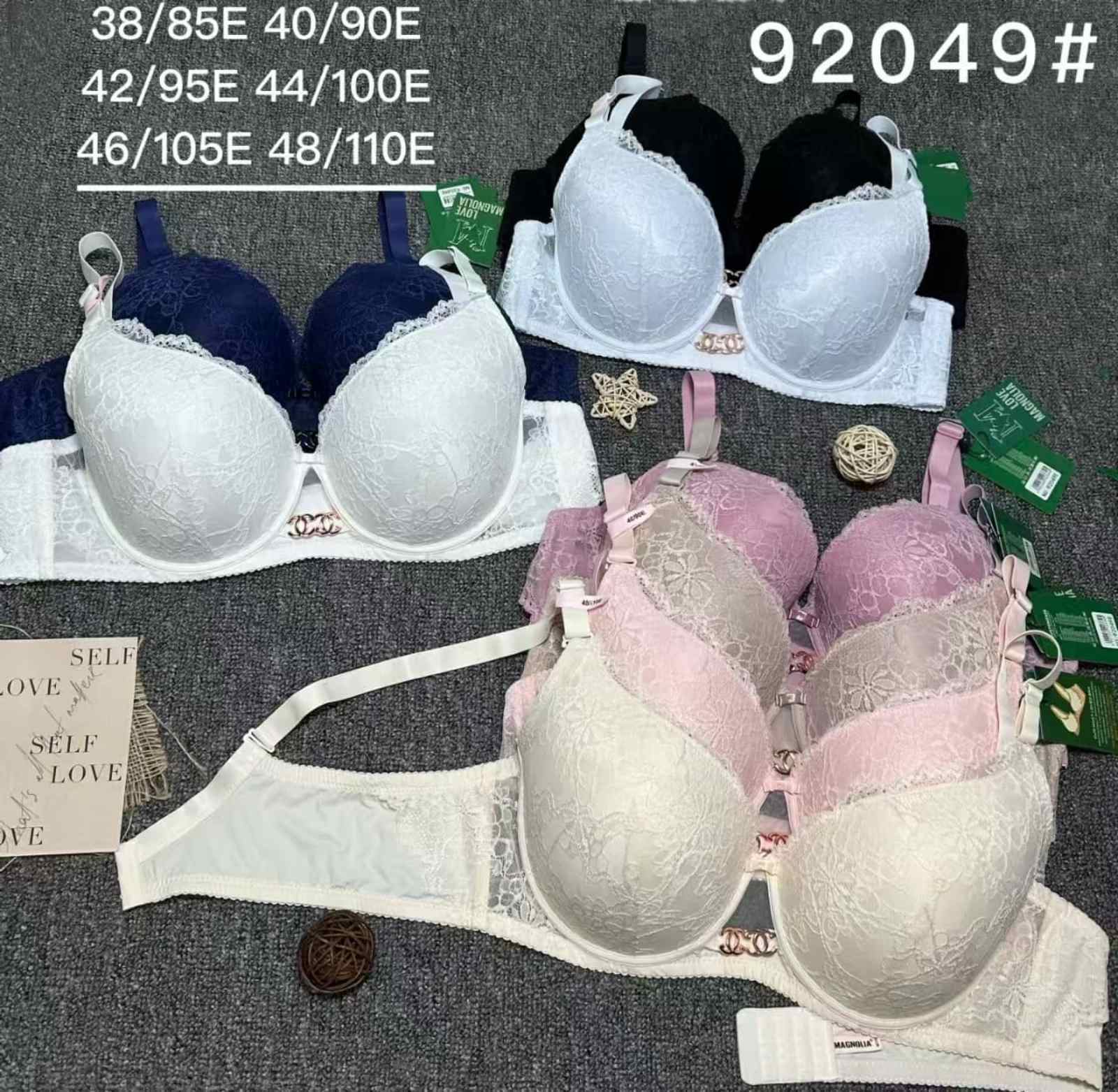 Biustonosz damskie, Miska E 38-48,paczka 12szt ,1kolor