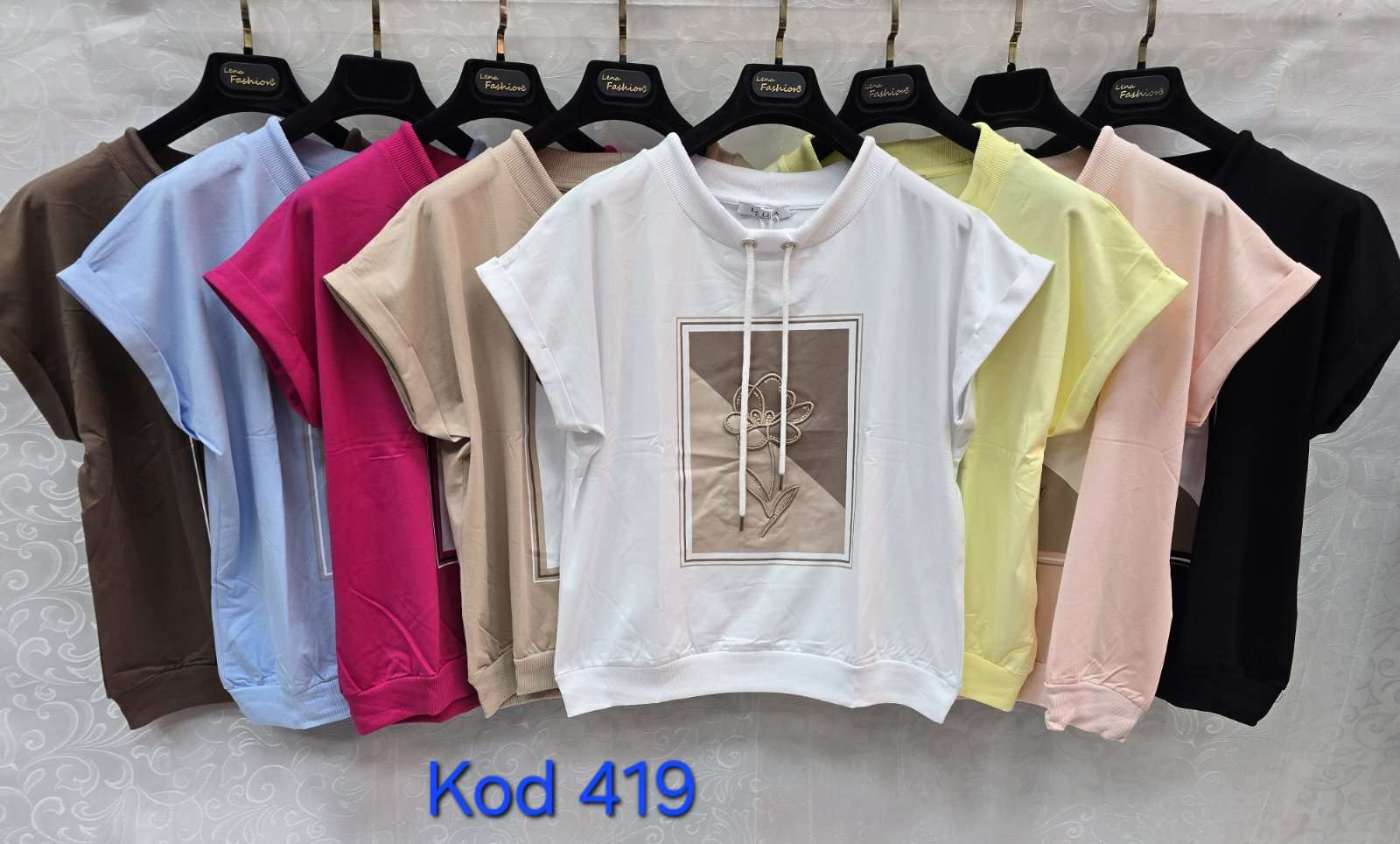 Bluzki  Damskie TURECKA , Size uni, paczka 12szt ,mix kolor