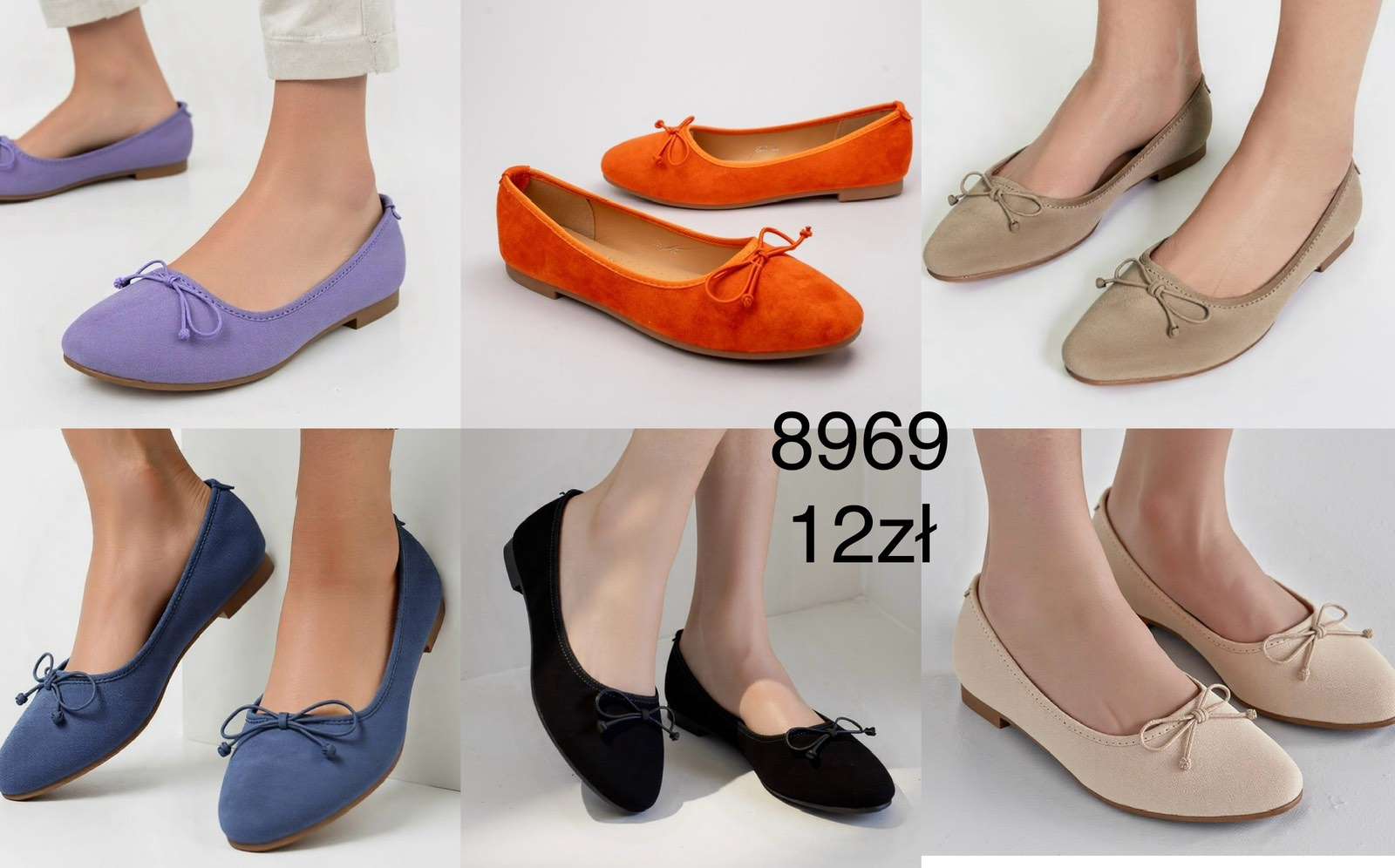 Baleriny DAMSKIE (36-41, 12par)