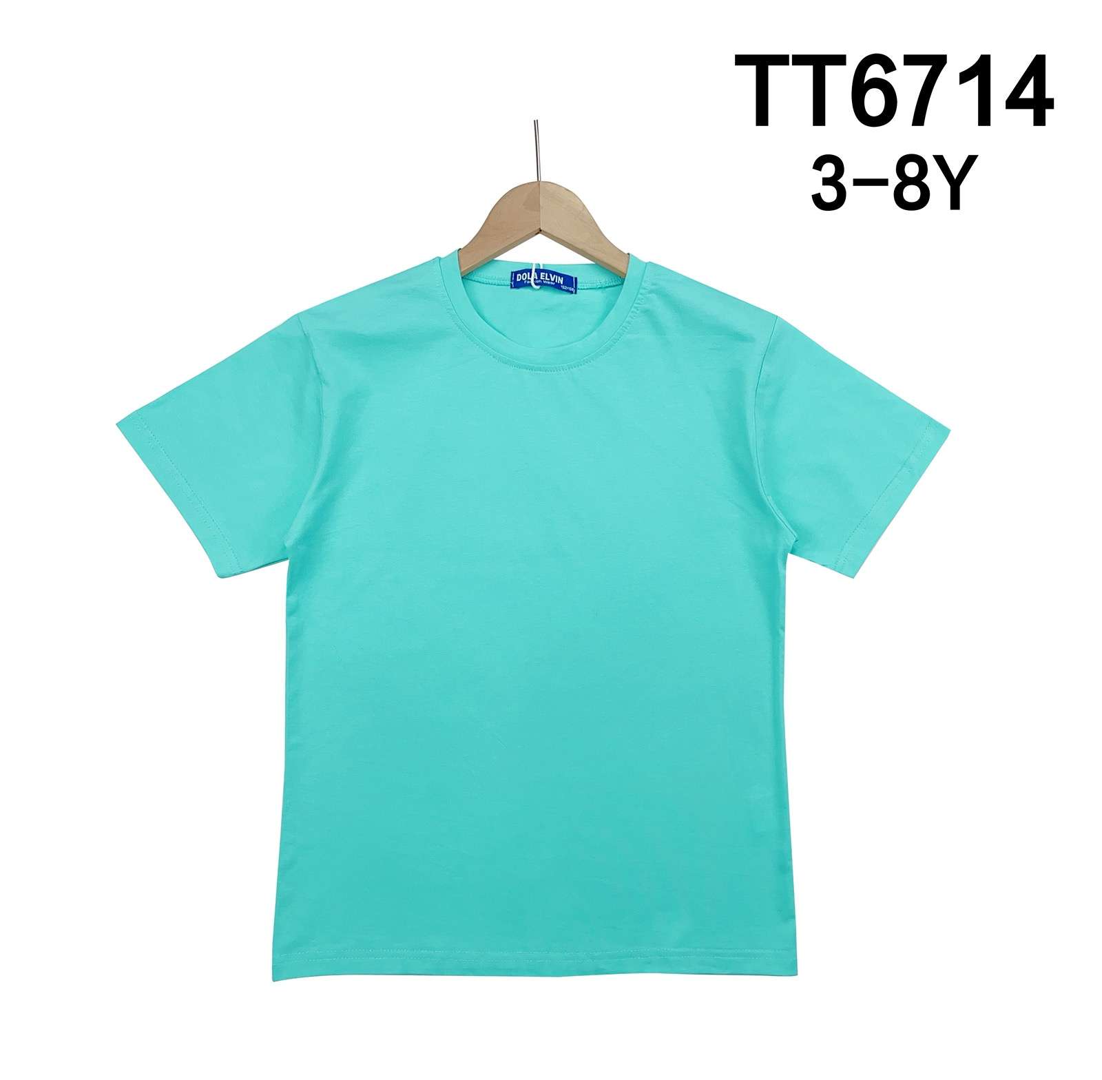 Bluzki DZIECIĘCA , Size 3-8 lat, paczka  5szt ,1kolor