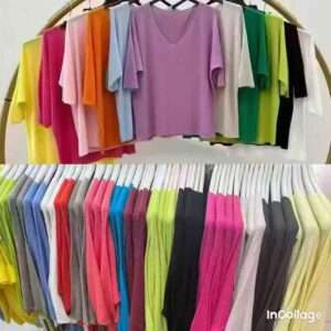 Swetry Damskie  WŁOSKA  , Size uni, paczka  6szt ,mix kolor