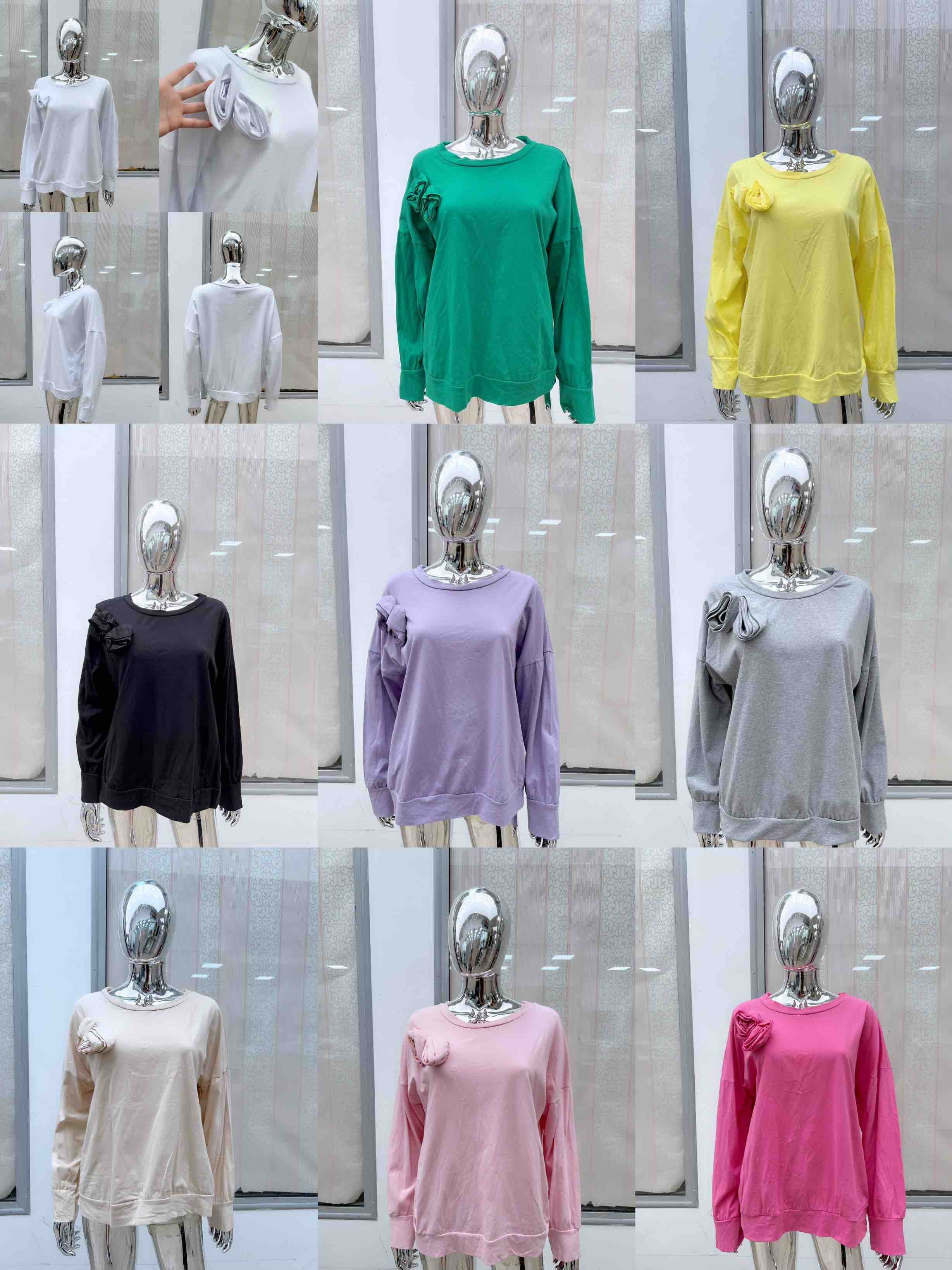 Bluzki  Damskie wloska  , Size uni, paczka  6szt ,mix kolor