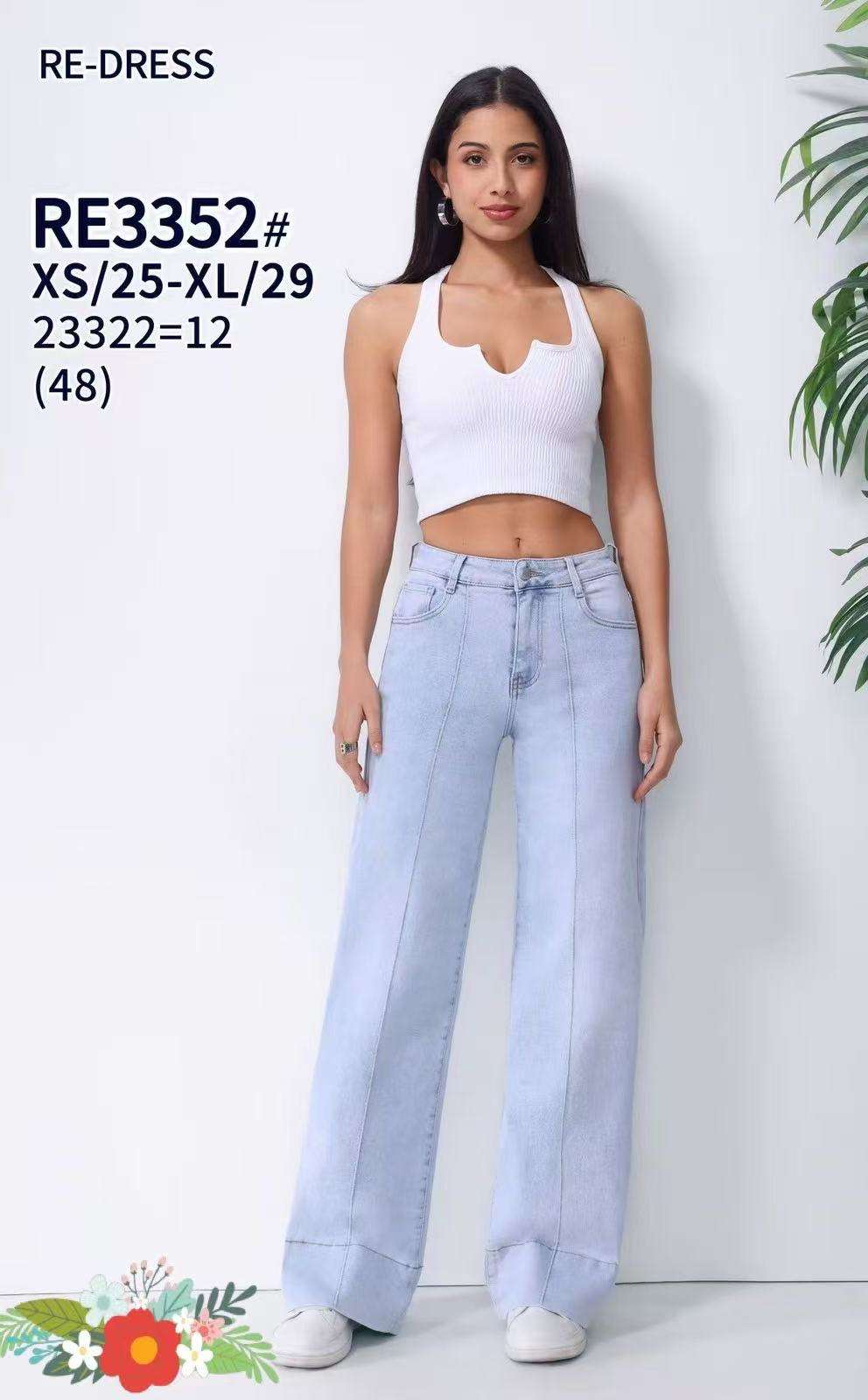 Jeansy damskie, Size xs-xl, paczka  12szt ,1kolor