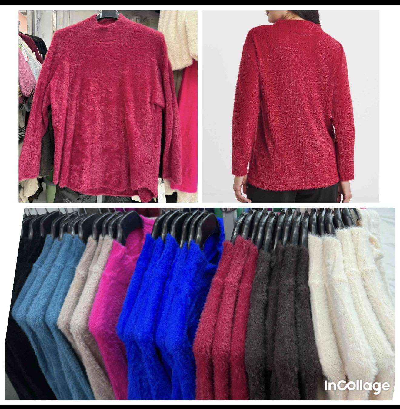 Swetry  Damskie wloska  , Size uni, paczka  6szt ,mix kolor