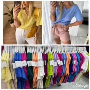 Swetry Damskie  WŁOSKA  , Size uni, paczka  6szt ,mix kolor