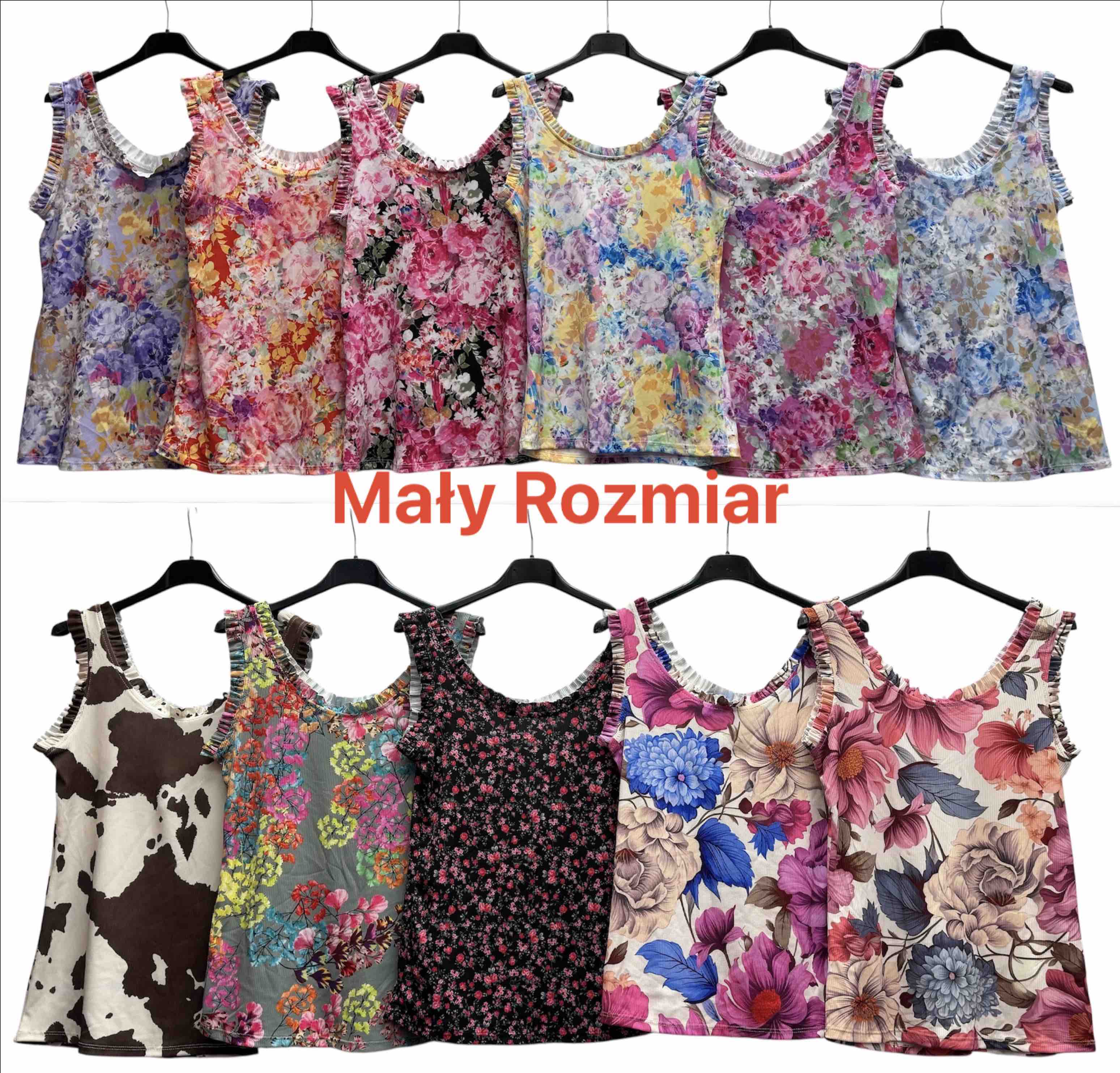 Bluzki Damskie  WŁOSKA  , Size uni, paczka  6szt ,mix kolor