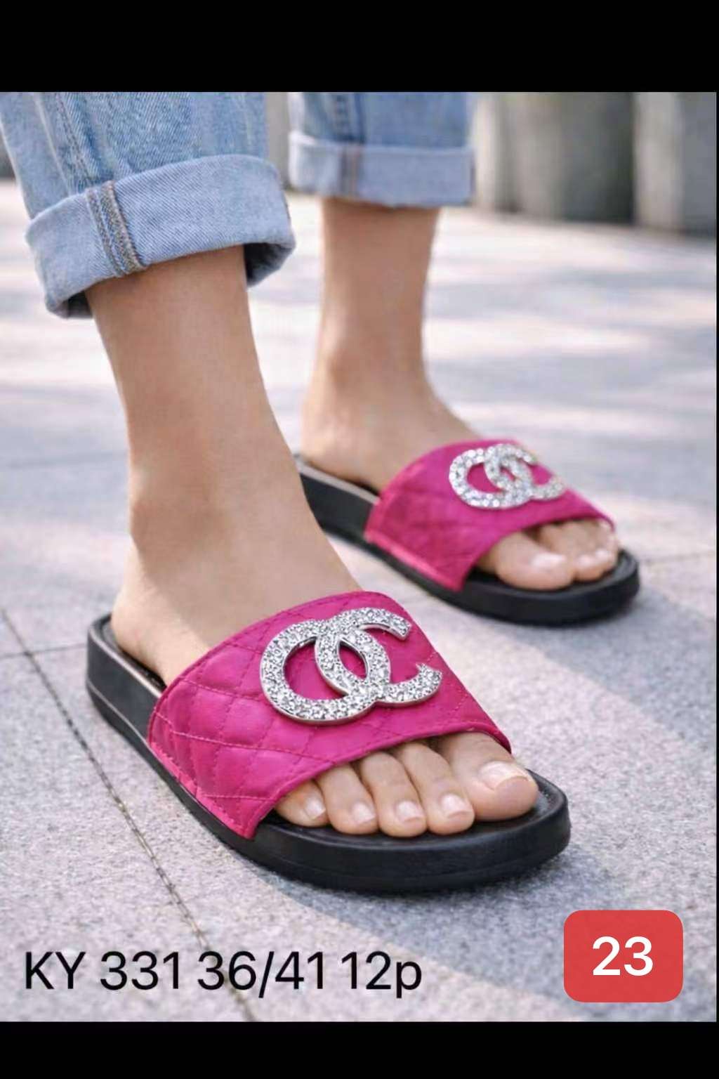 Klapki DAMSKIE (36-41, 12par)