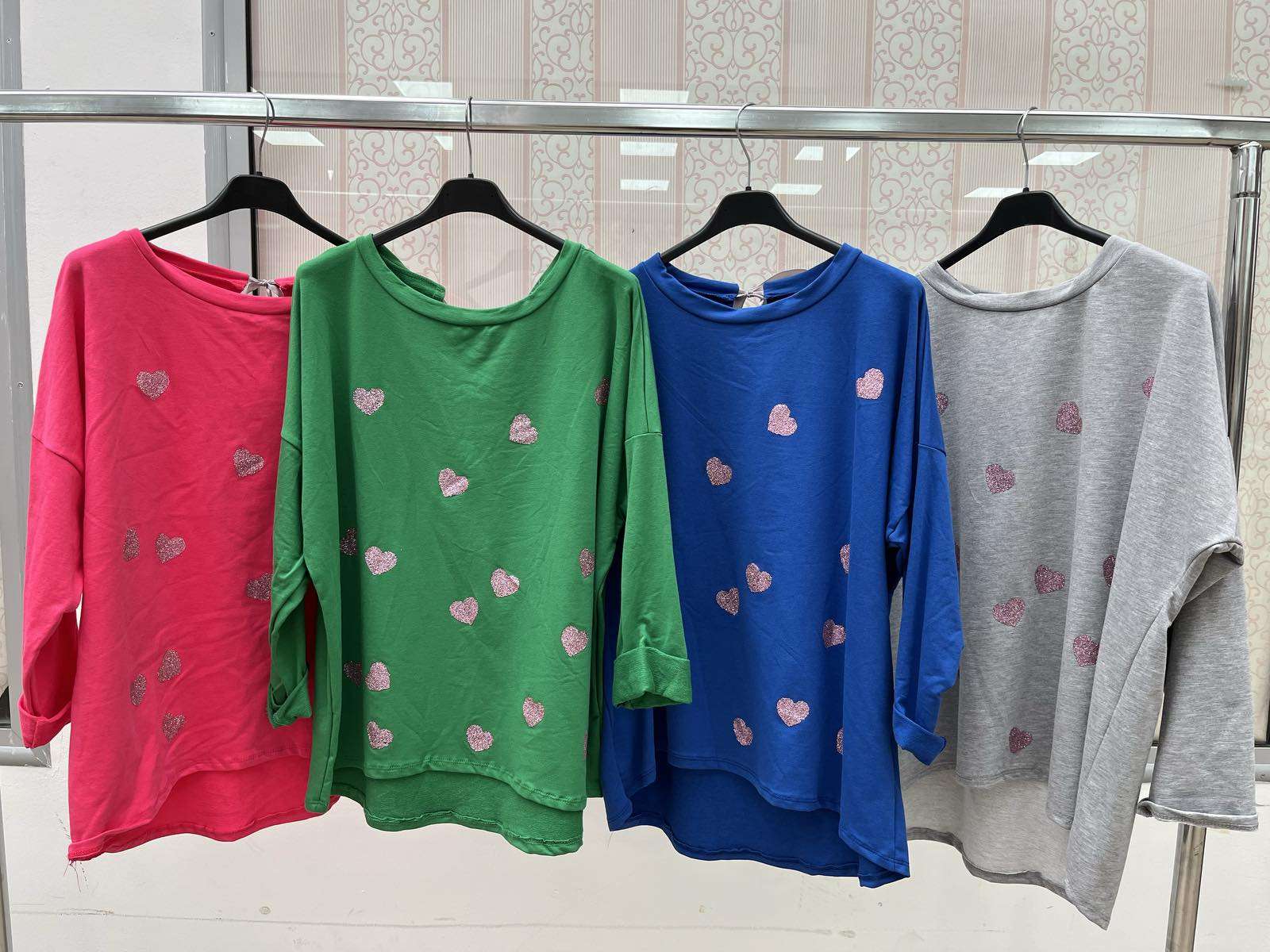 Bluzy  Damskie  WŁOSKA  , Size uni, paczka  6szt ,mix kolor