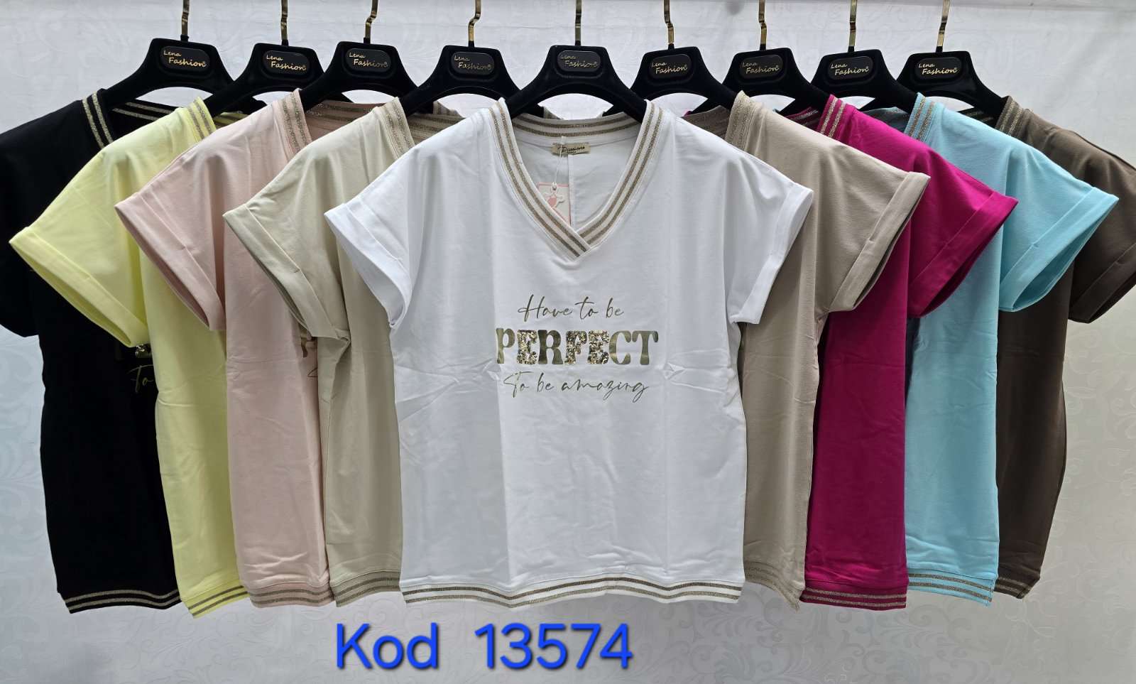 Bluzki  Damskie TURECKA , Size uni, paczka 12szt ,mix kolor