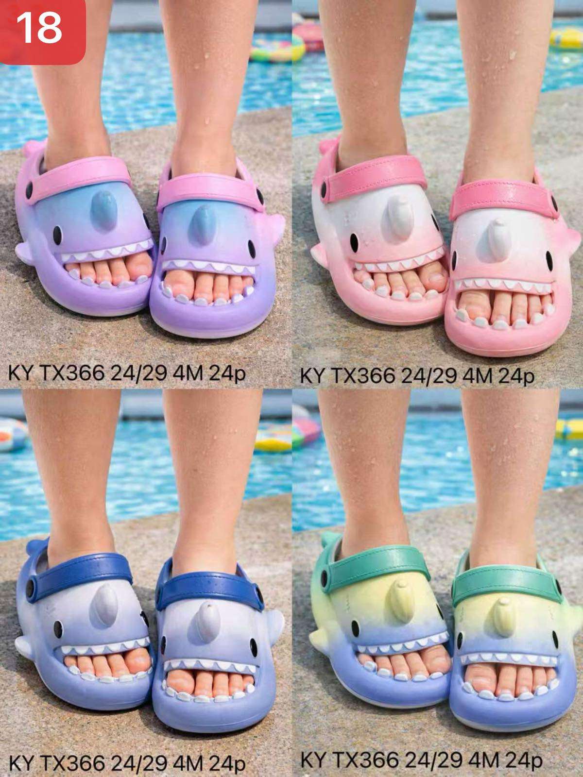 Klapki DZIECIĘCE (24-29, 24par)