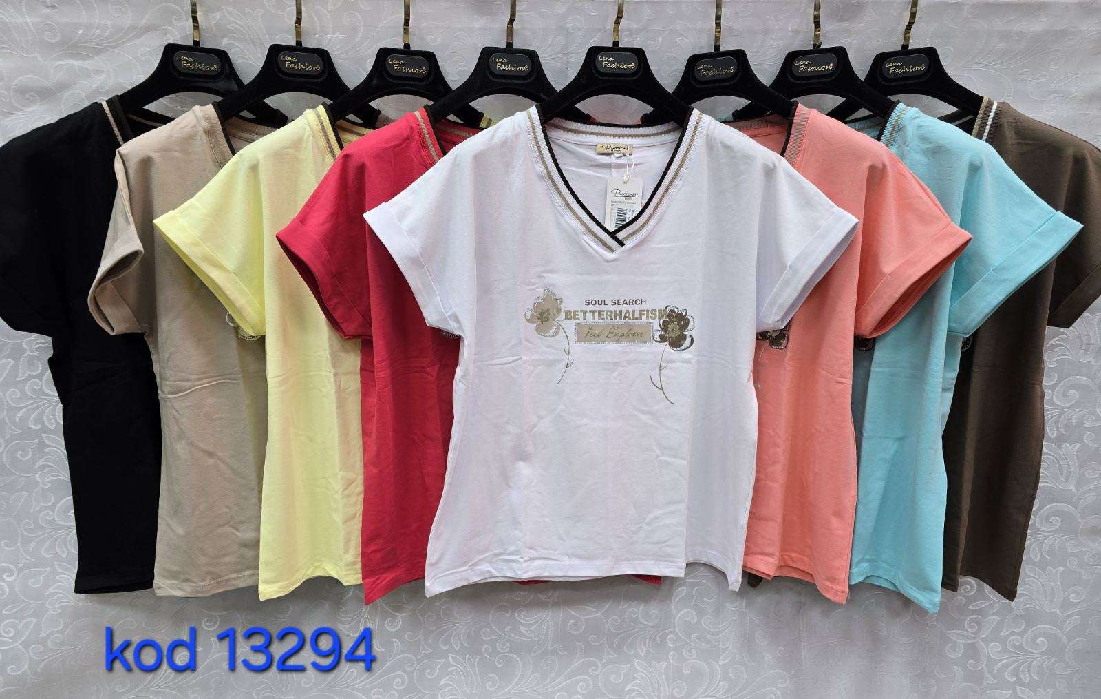 Bluzki  Damskie TURECKA , Size uni, paczka 12szt ,mix kolor