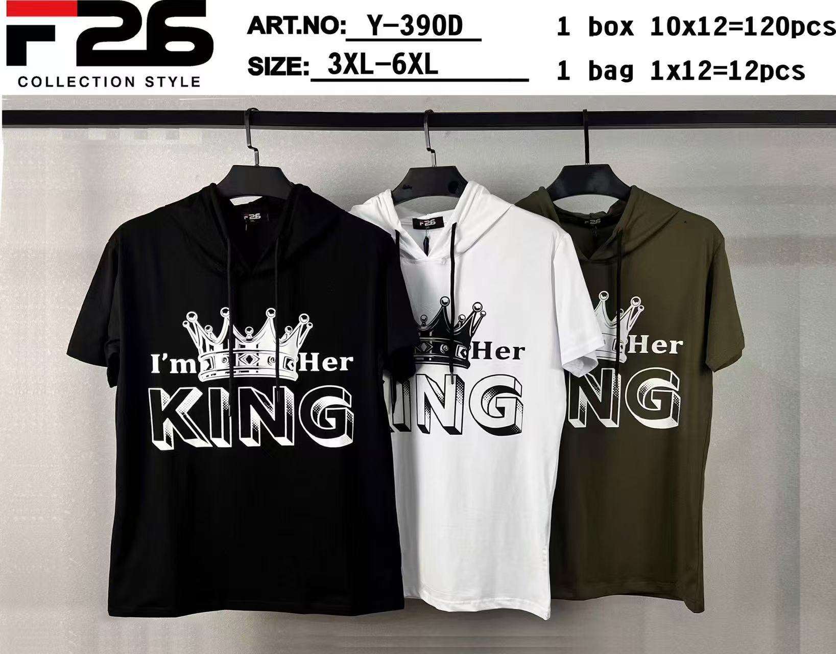 Bluzki MĘSKA , Size 3-6xl, paczka  12szt ,mix kolor