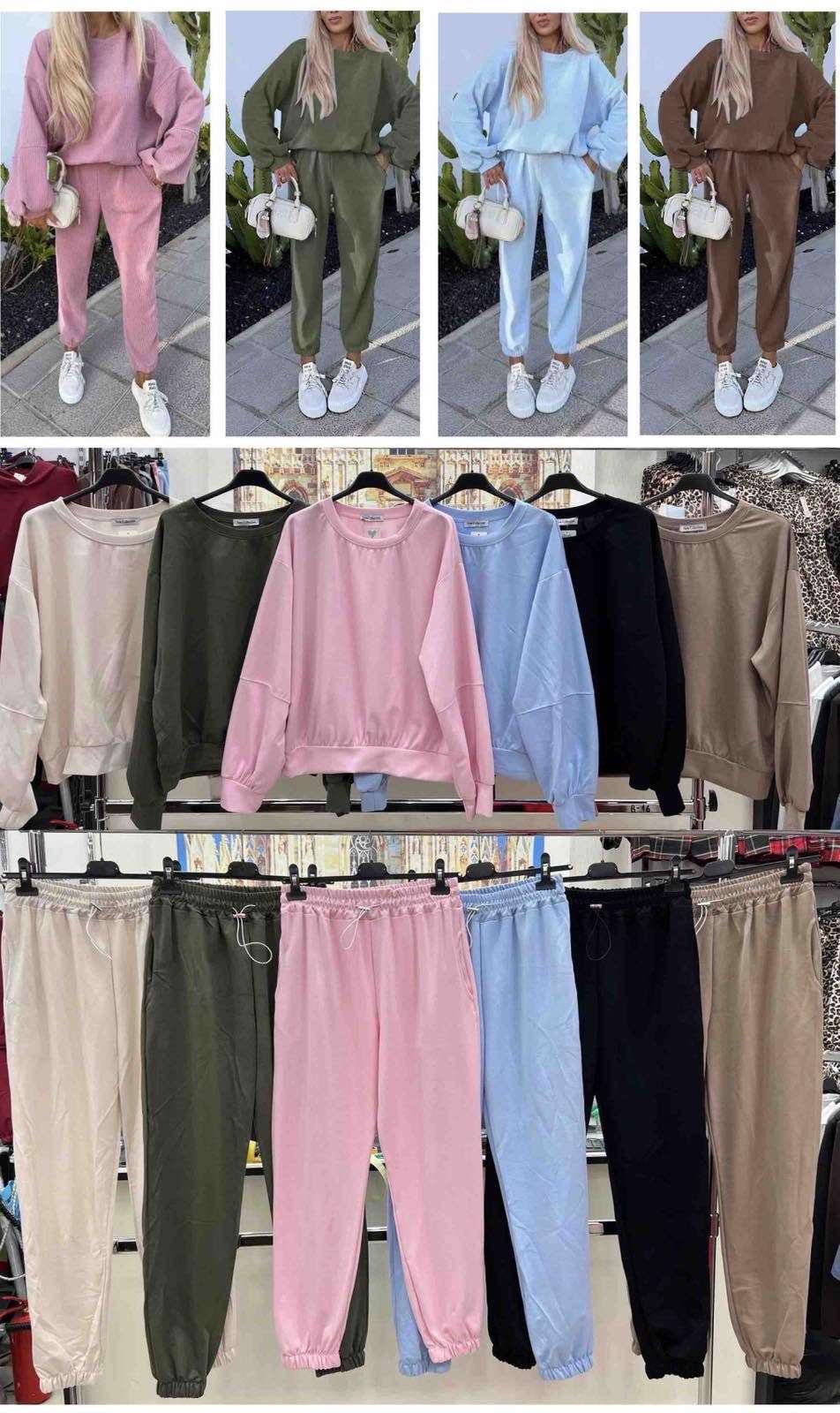 Komplety  Damskie  WŁOSKA  , Size uni, paczka  6szt ,mix kolor