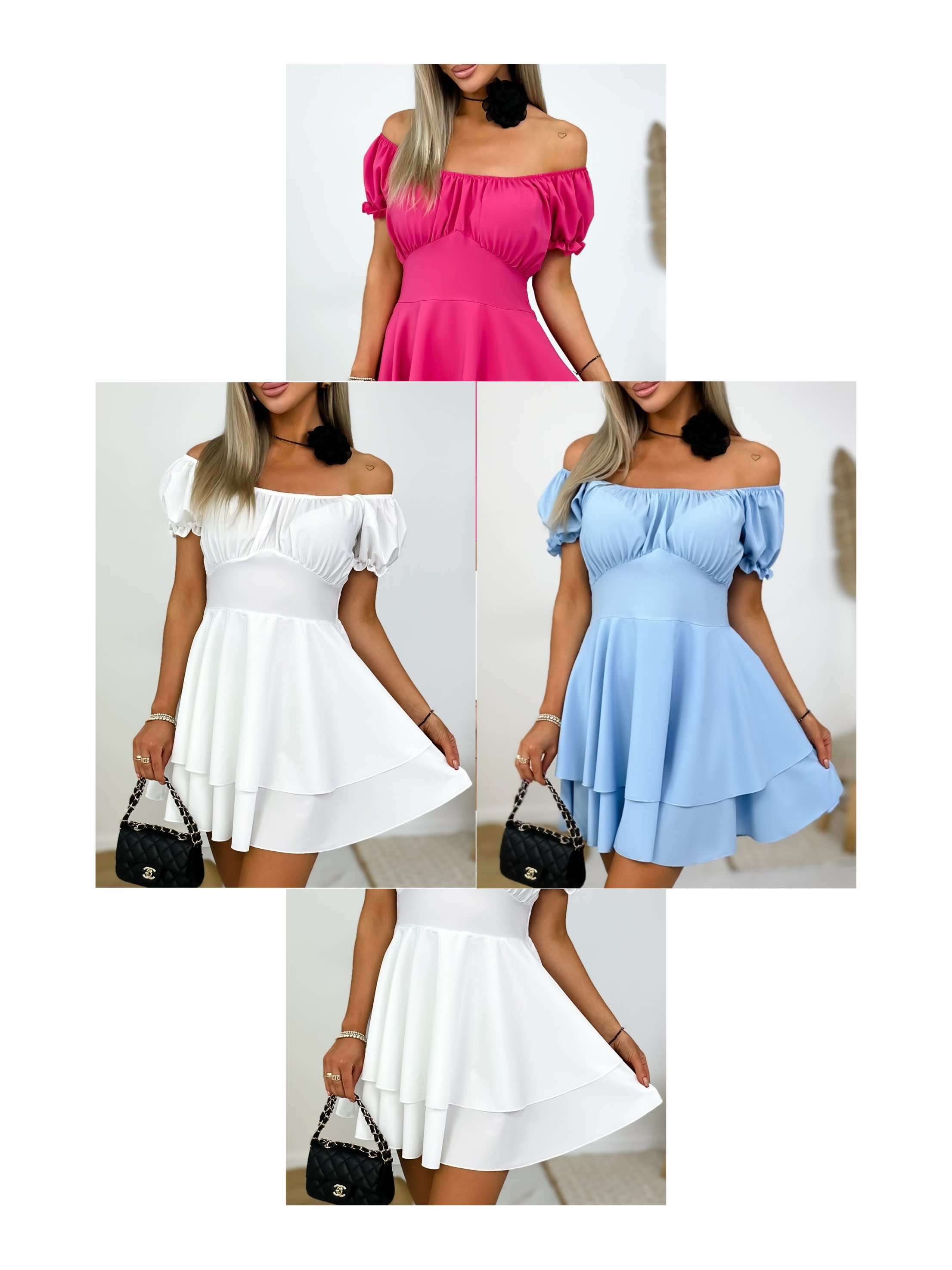 Sukienki damskie,size m-xl, paczka 12szt ,mix kolor