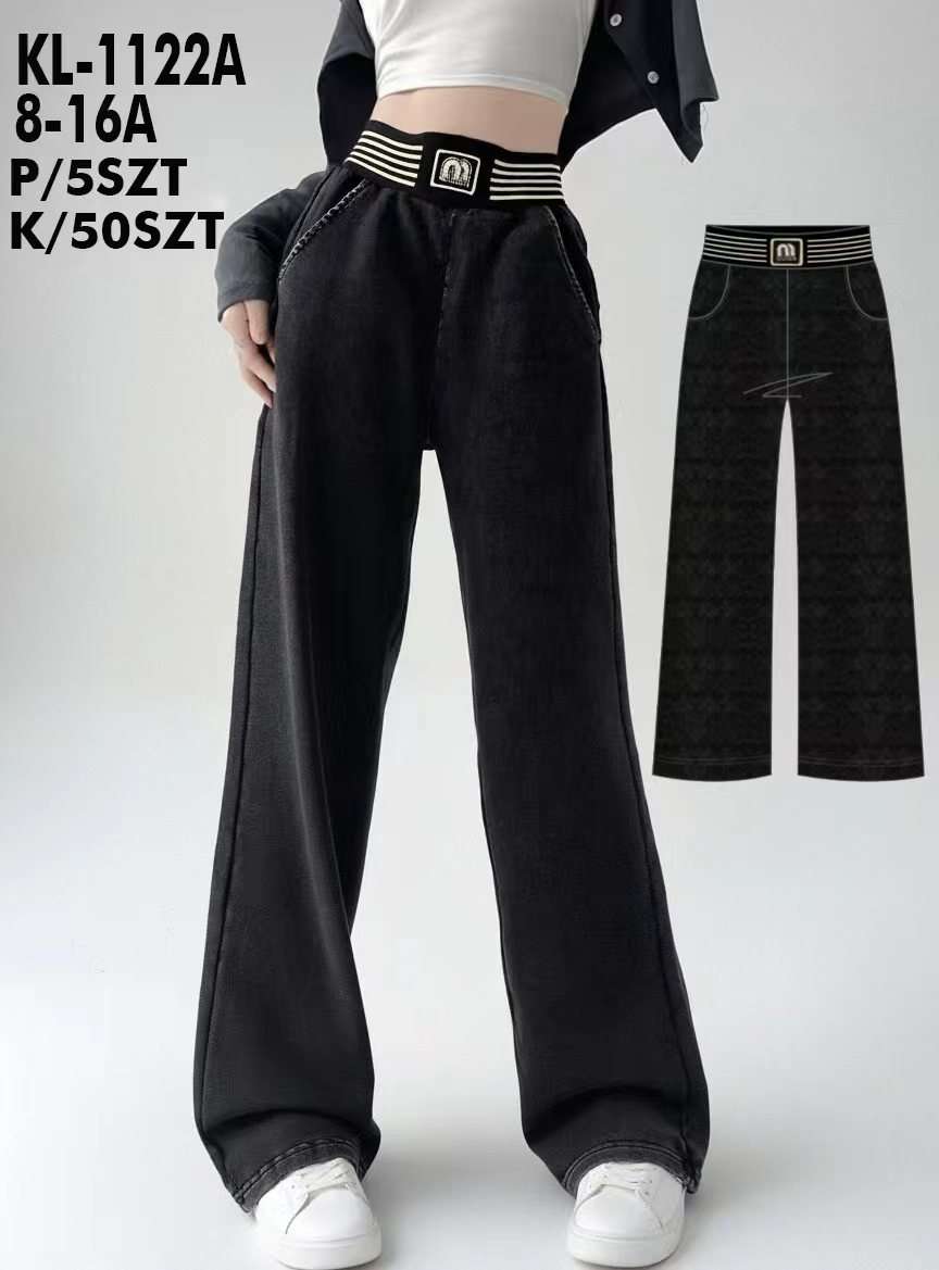 Spodnie JEANSY DZIECIĘCA size 8-16lat, paczka 5szt ,1kolor