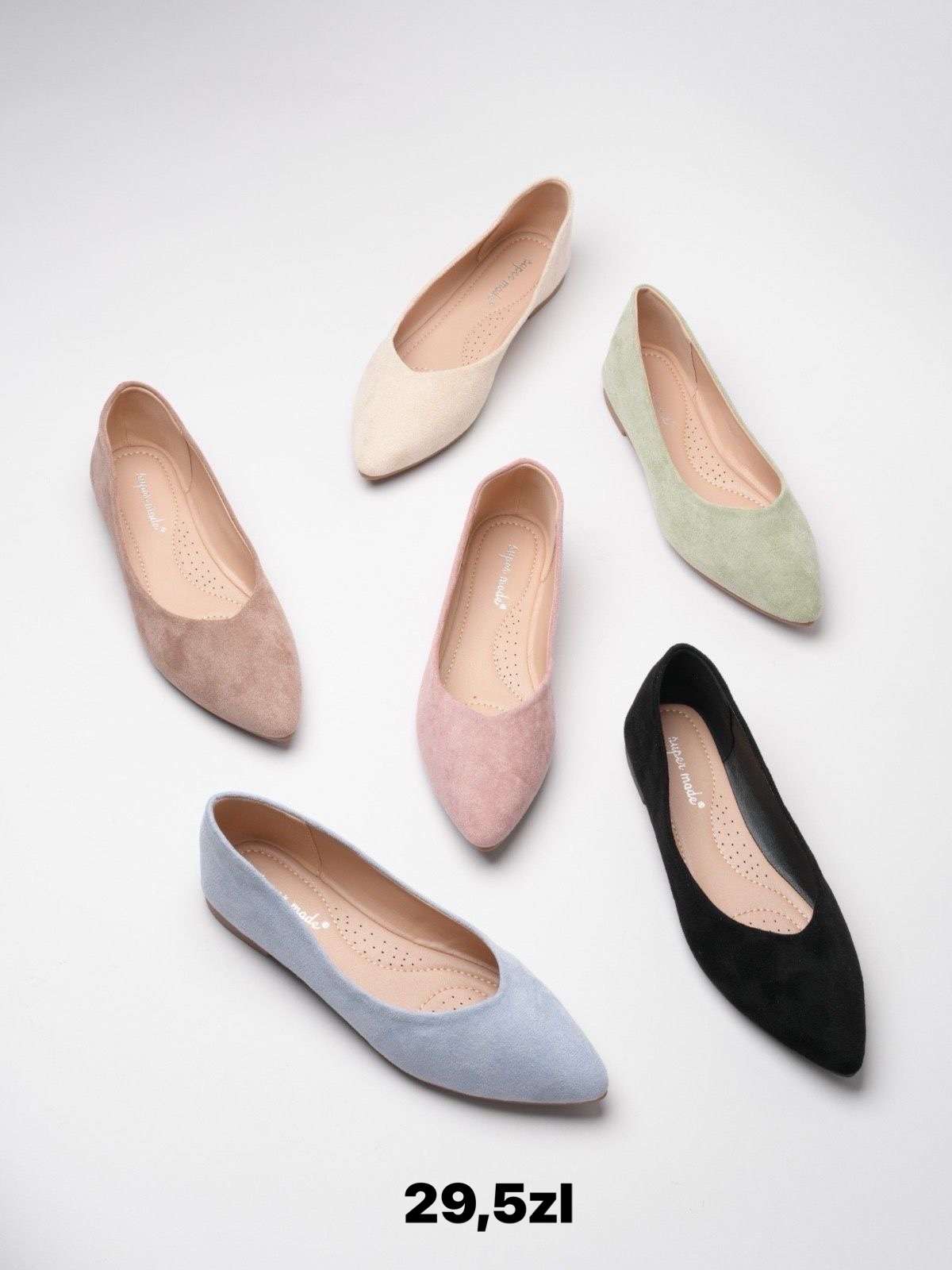 Buty Baleriny DAMSKIE (36-41, 12par)