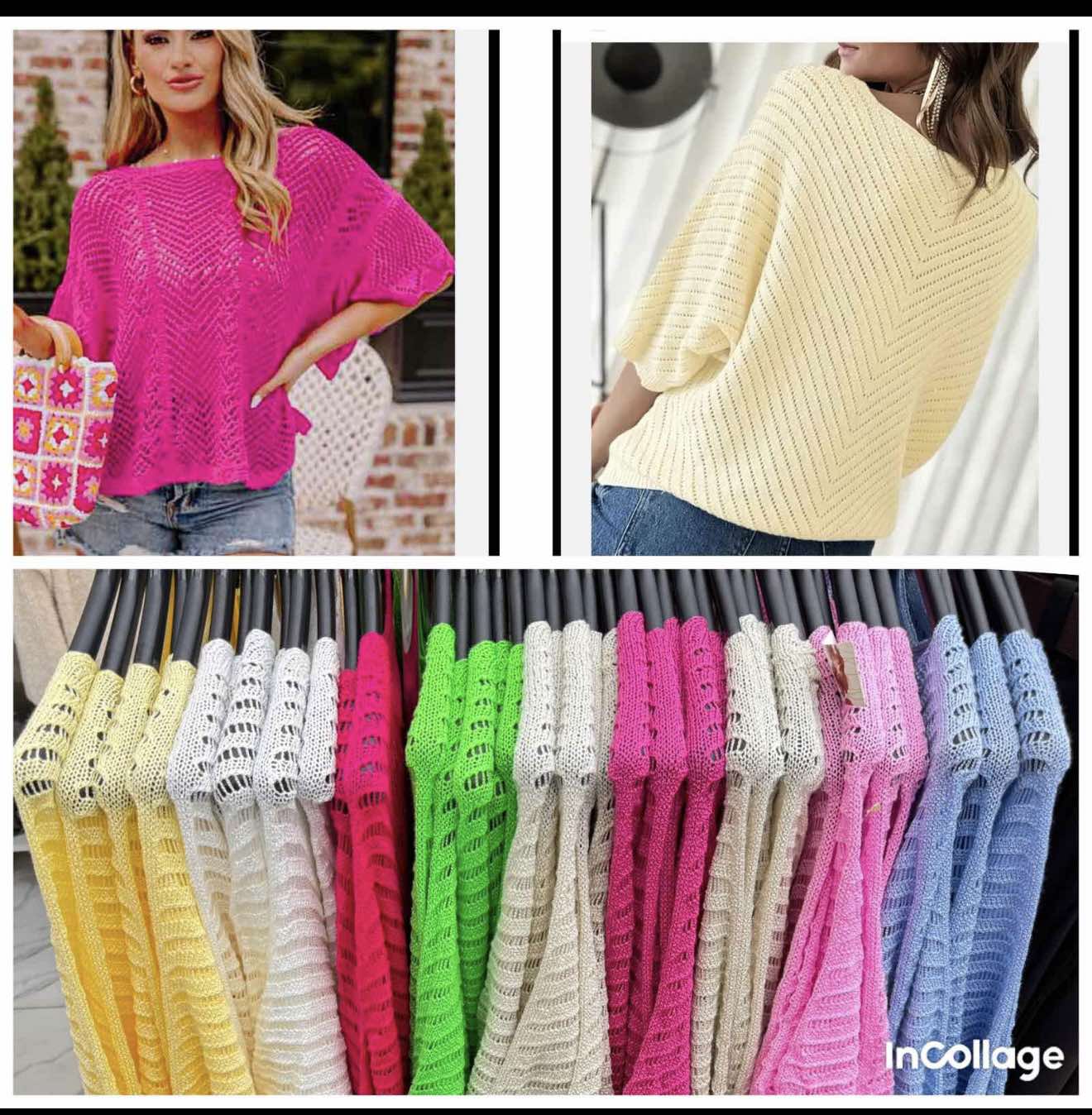 Swetry  Damskie wloska  , Size uni, paczka  6szt ,mix kolor