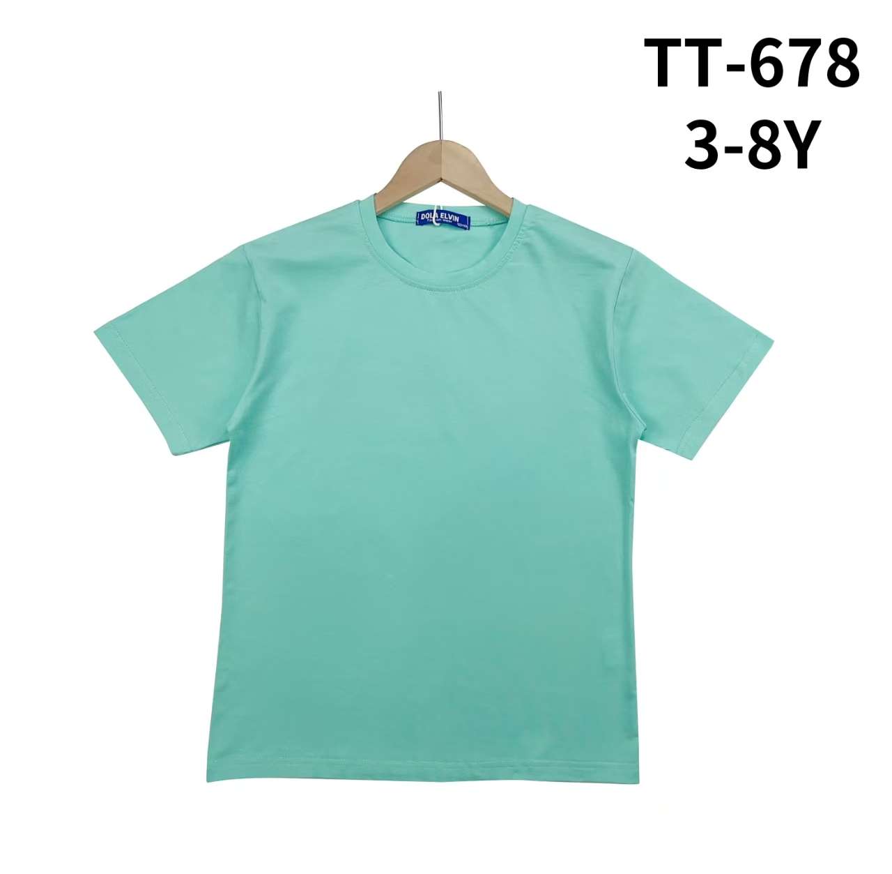 Bluzki DZIECIĘCA , Size 3-8 lat, paczka  5szt ,1kolor