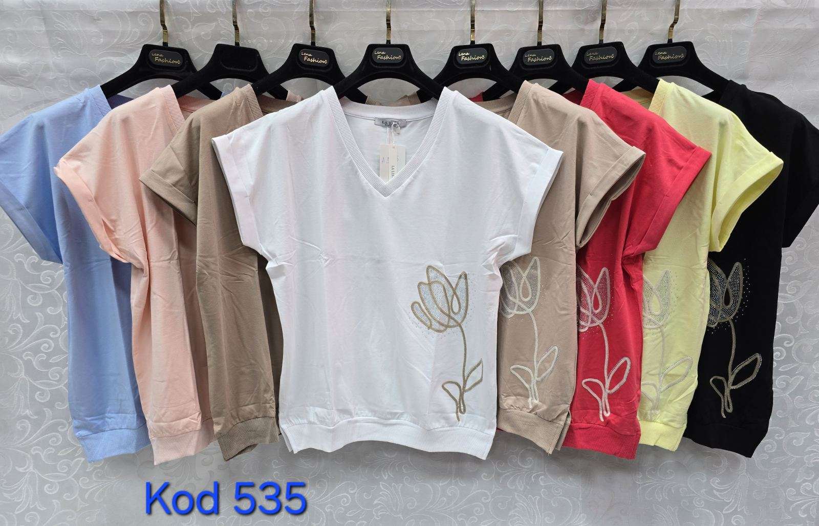 Bluzki  Damskie TURECKA , Size uni, paczka 12szt ,mix kolor