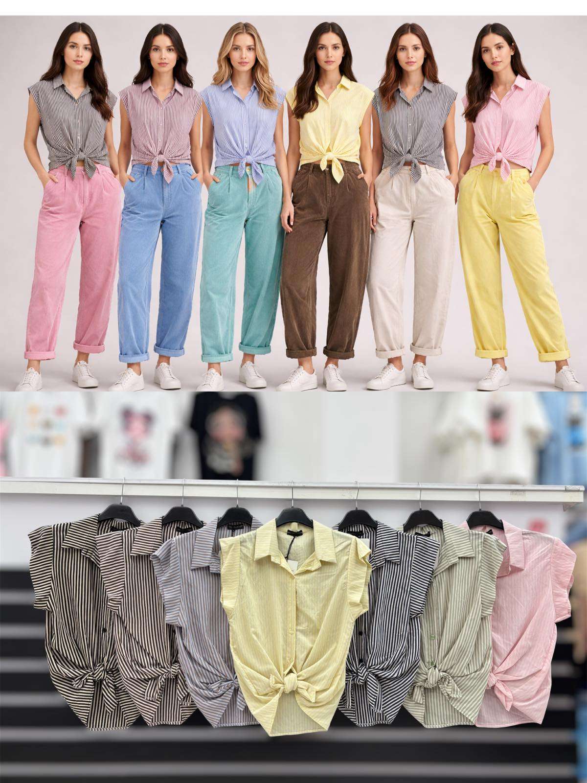 Bluzki  Damskie TURECKA , Size uni, paczka  6szt ,mix kolor